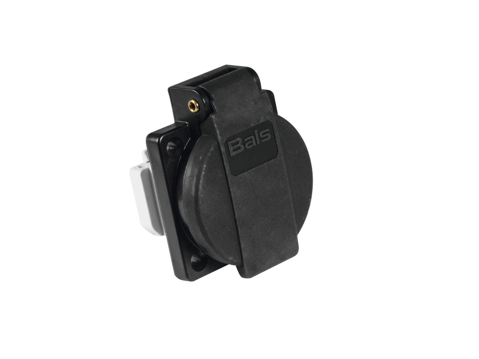 Bals Schuko-Stecker BALS Schutzkontakt Steckdose 16A sw