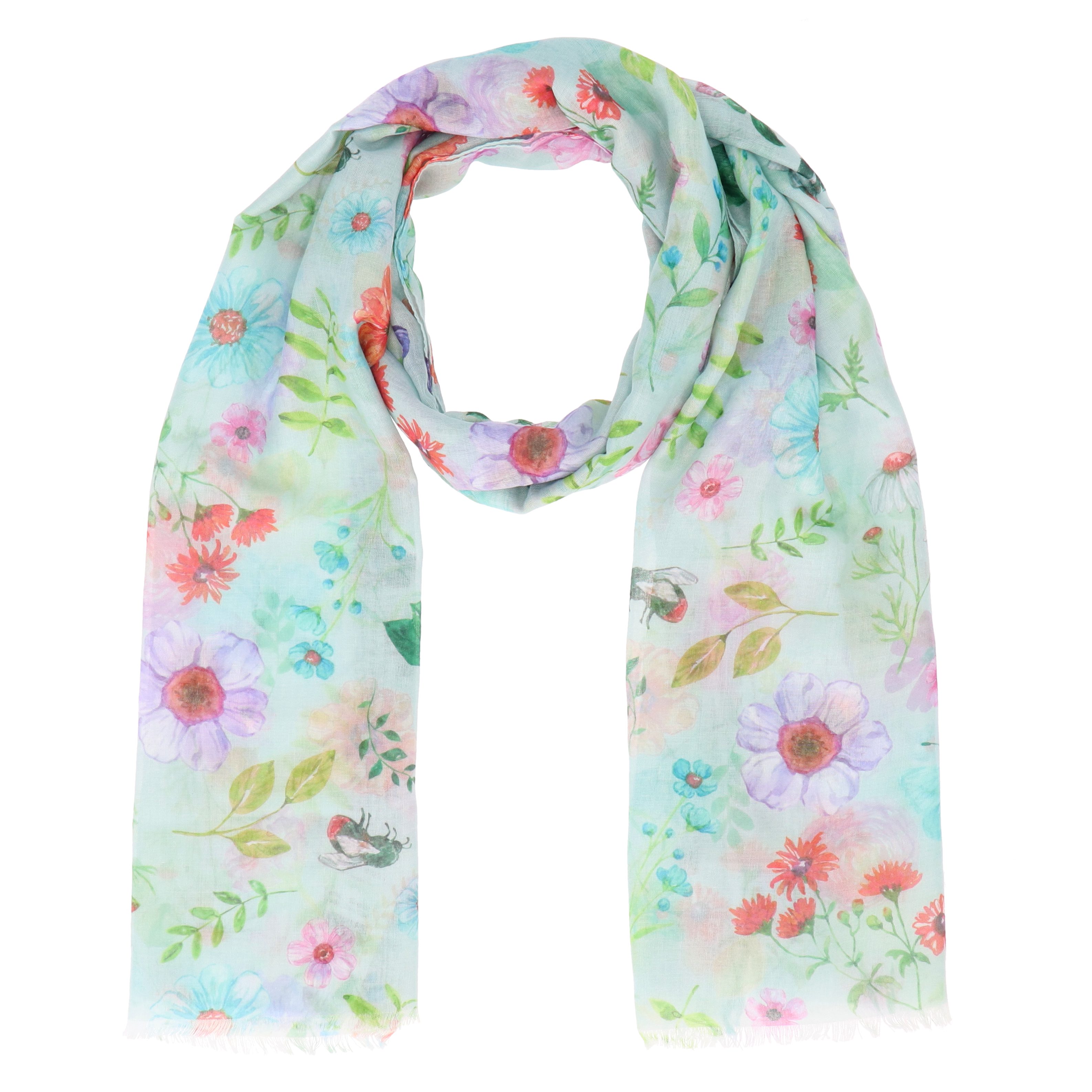 halsüberkopf Accessoires Modeschal Mille Fleur, zarter Blumenprint günstig online kaufen