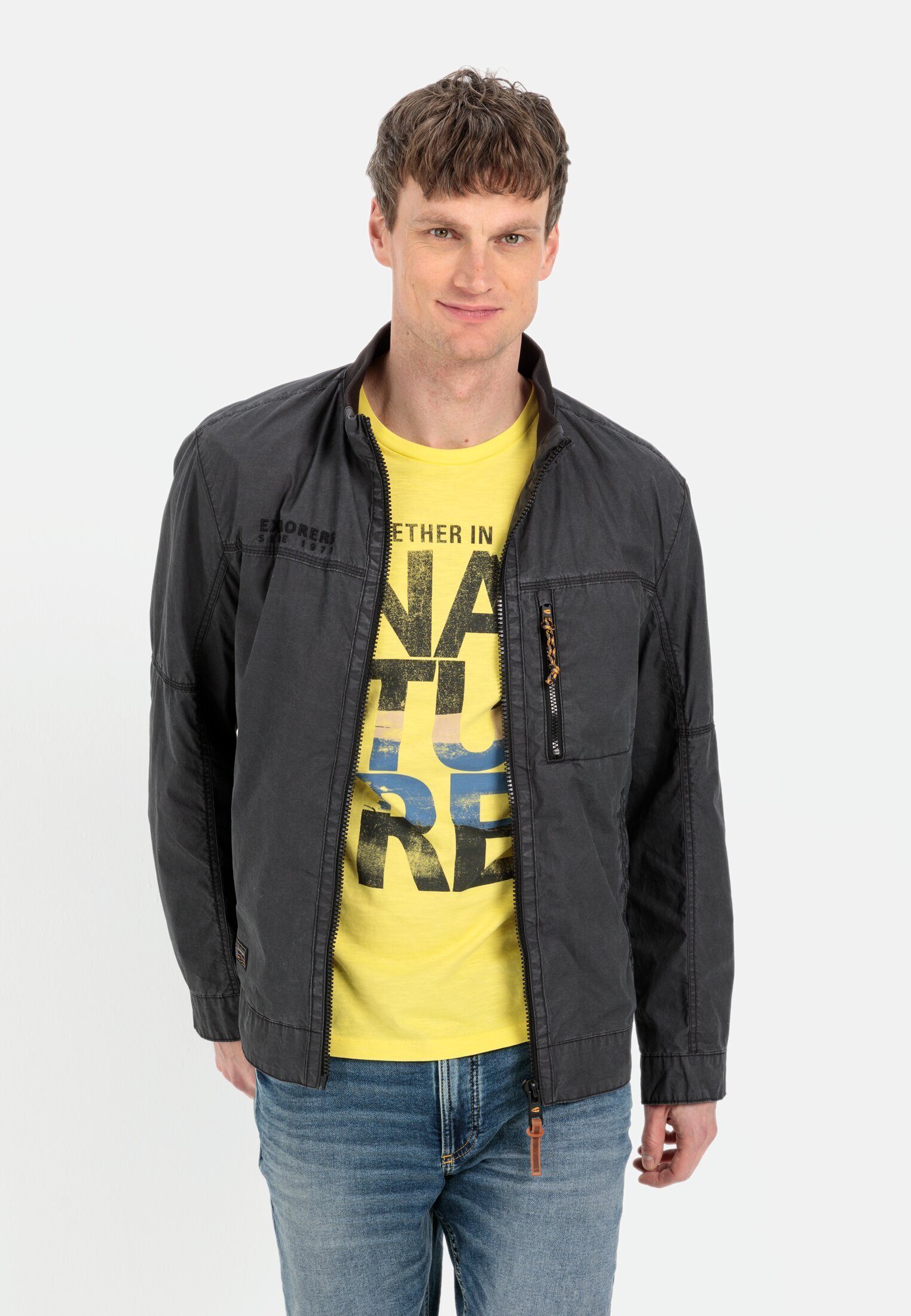 Blouson aus Baumwolle im Washed Look