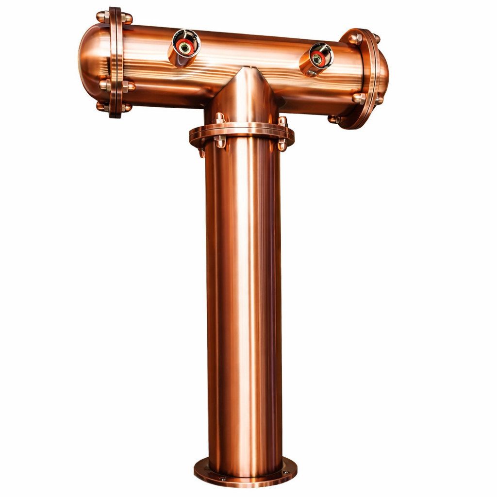 GASTROBEDARF WESTERBARKEY Zapfhahn Beer Tower "Mr. T" Bronze 2 leitig