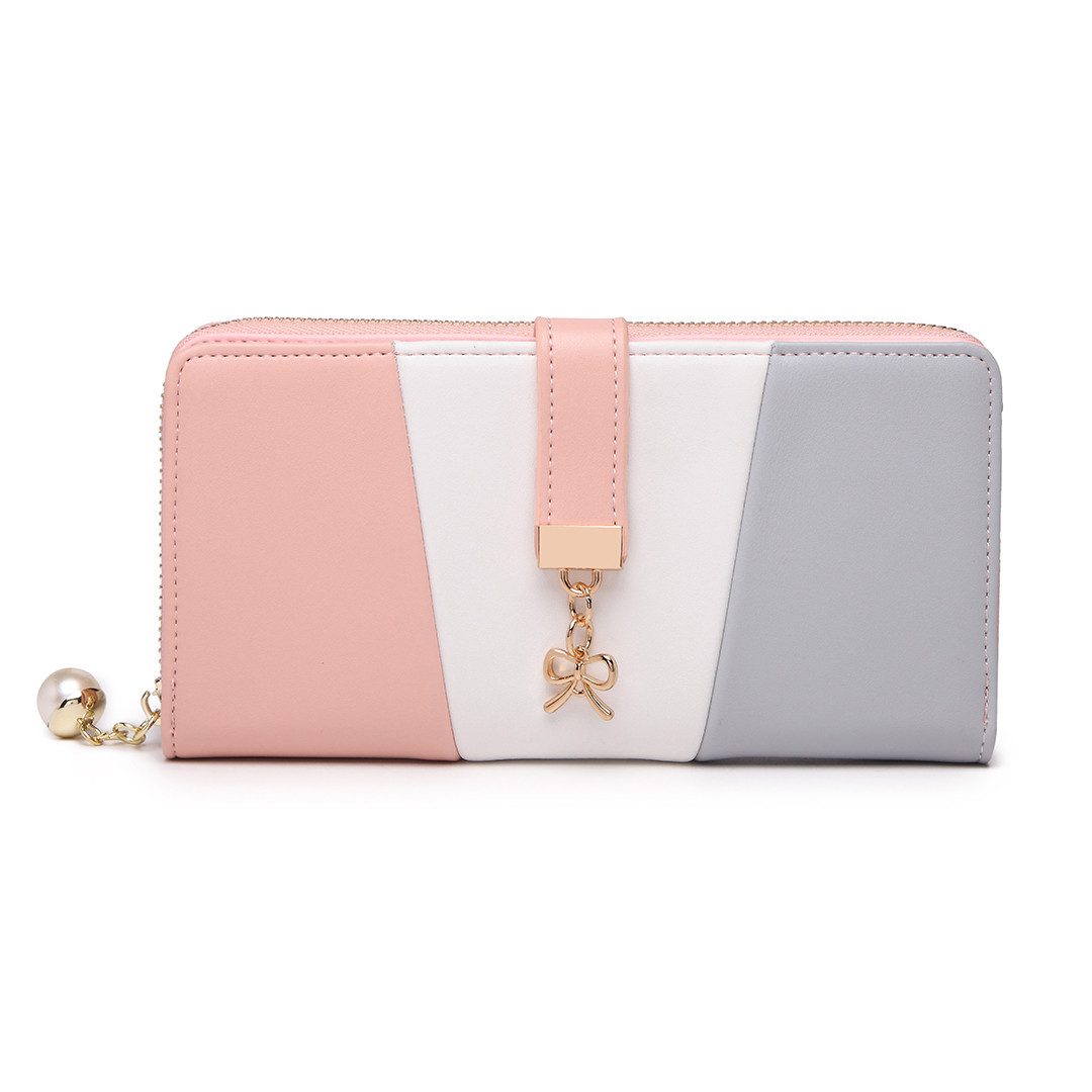 Miss Lulu Geldbörse Damen Portemonnaie Lang, Elegante Geldbörse aus Kunstle günstig online kaufen