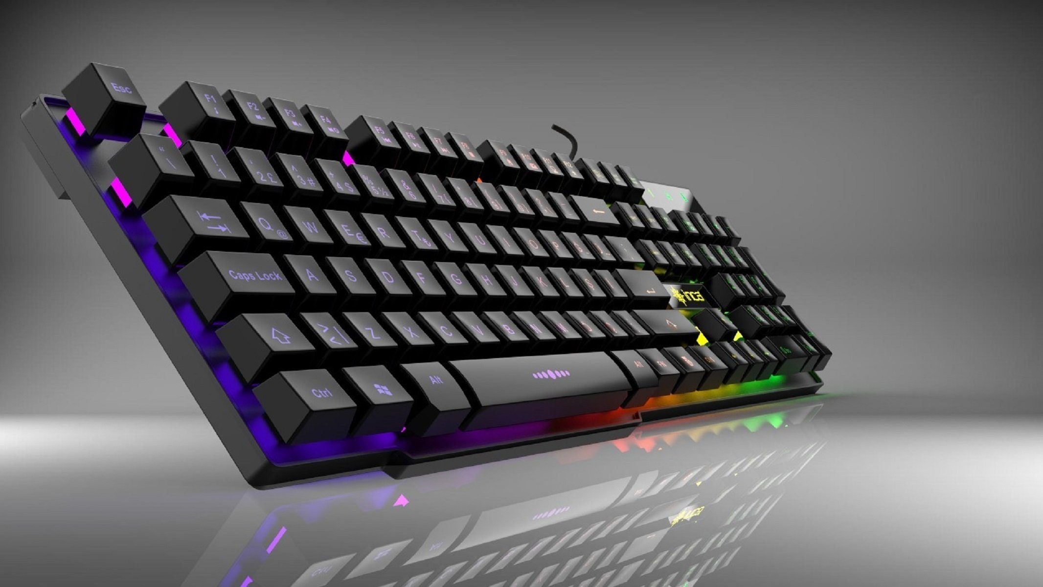 INCA Gaming Deluxe IKG-446: Tastatur LED-Hintergrundbeleuchtung Gaming-Tastatur