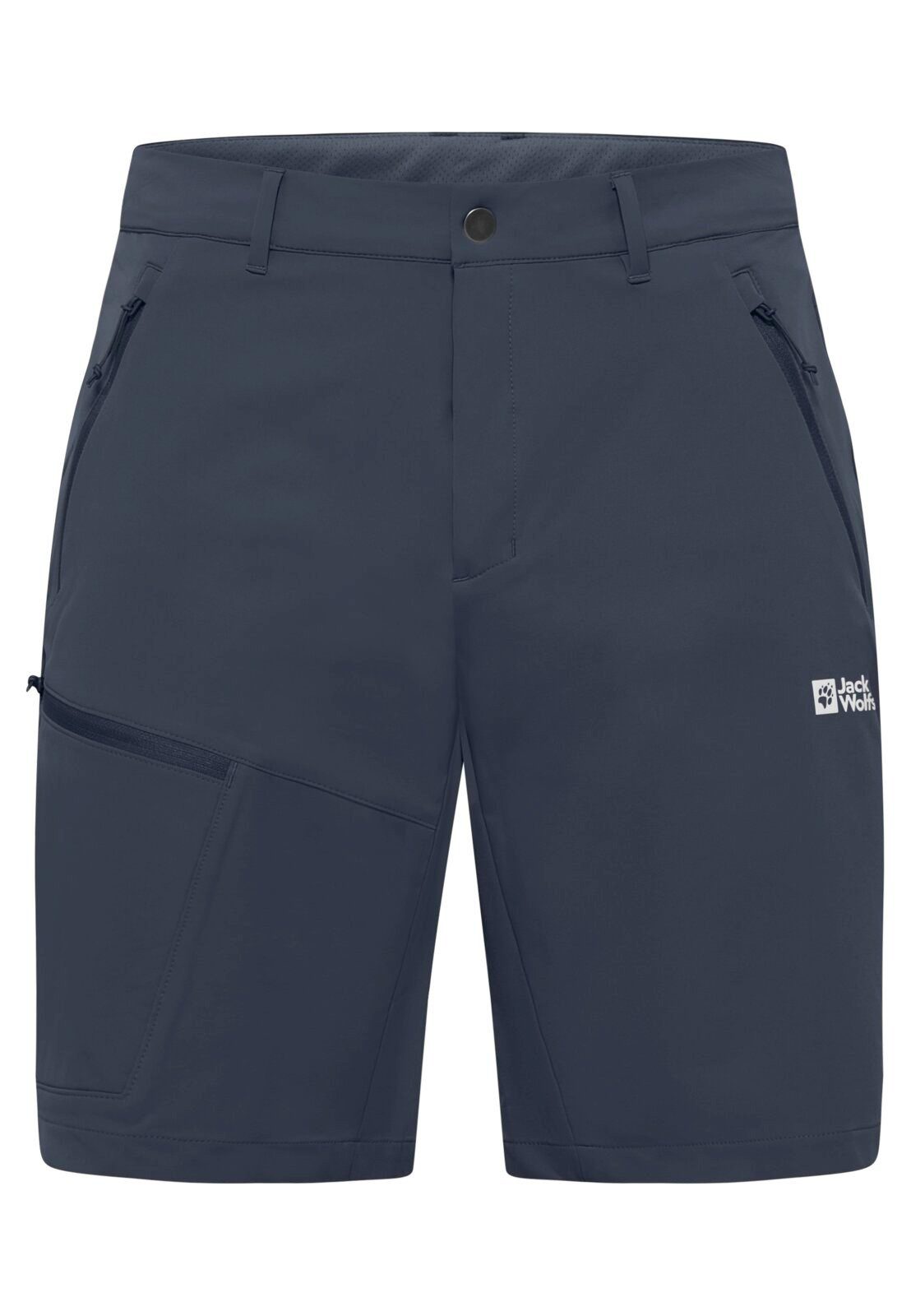 Jack Wolfskin Trekkinghose Wanderhose Pico Trial Short (atmungsaktiv, wasserabweisend) kurz