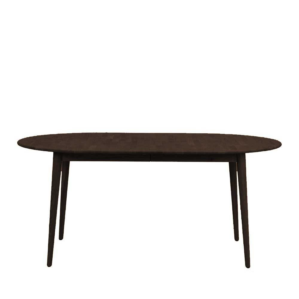 Pharao24 Esstisch Hedisca, aus Massivholz, mit ovaler Tischplatte, ausziehb günstig online kaufen