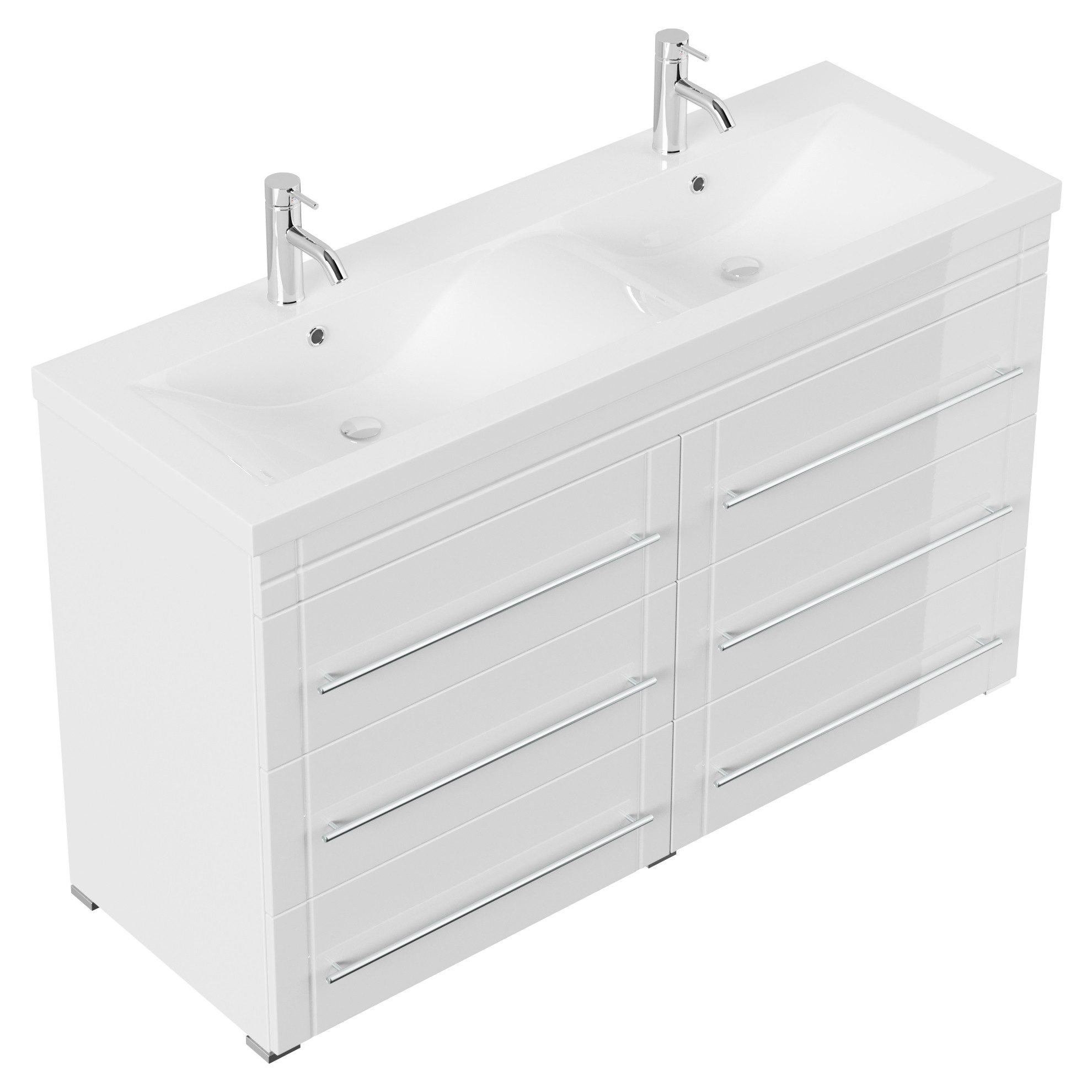 Magnolia Home Doppelwaschtisch Stand Badmöbel Gallo günstig online kaufen