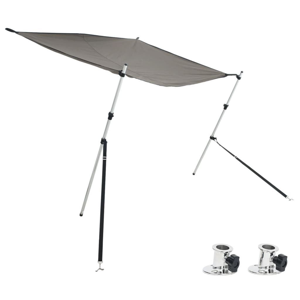 vidaXL Bodenschutzplane T-Top-Beschattungsverlängerung Anthrazit 174x205x(115-194) cm (1-St)