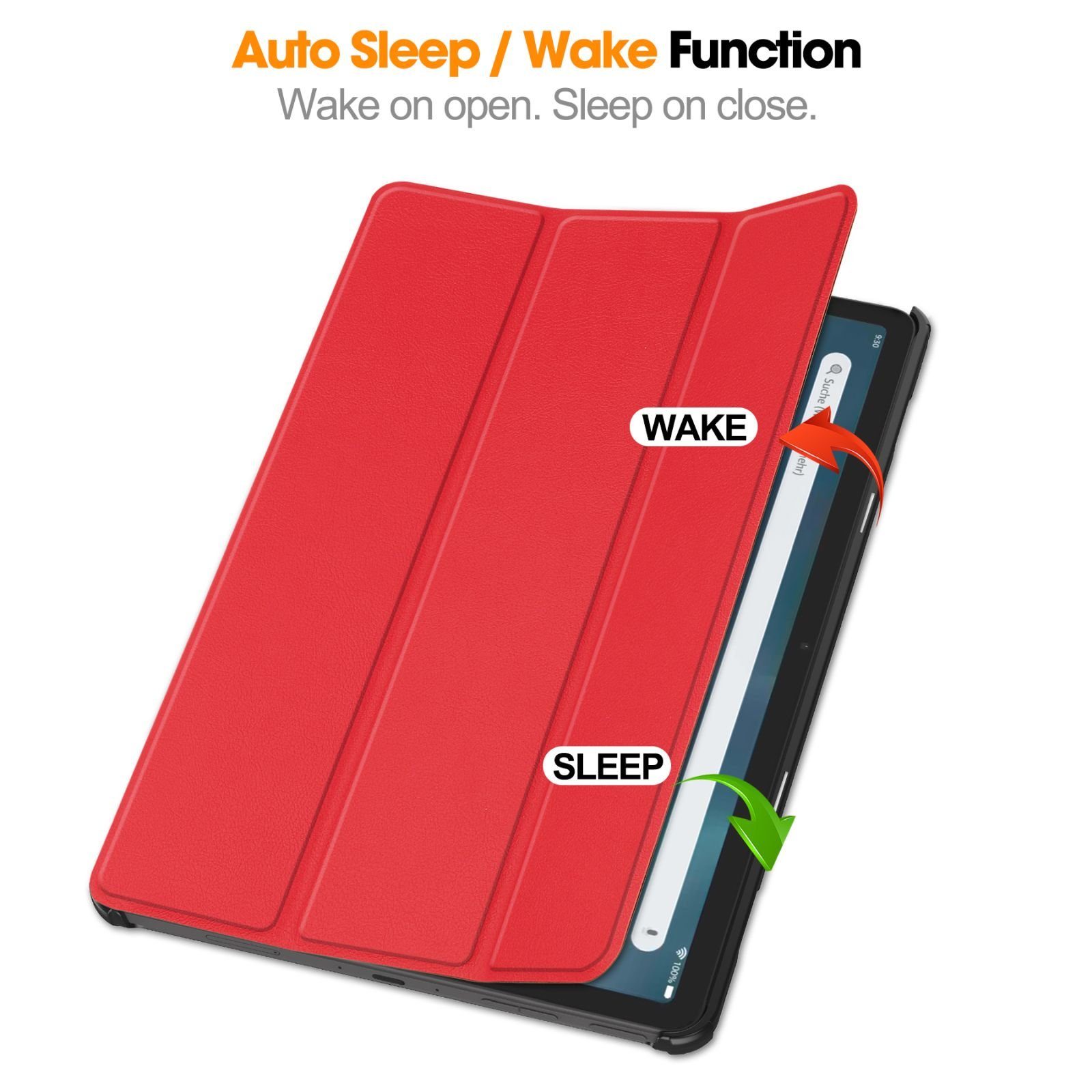 Lobwerk Tablet-Hülle Schutzhülle für Amazon Fire Max 11 2023 11 Zoll 13. Generation, Wake & Sleep Funktion, Sturzdämpfung, Aufstellfunktion