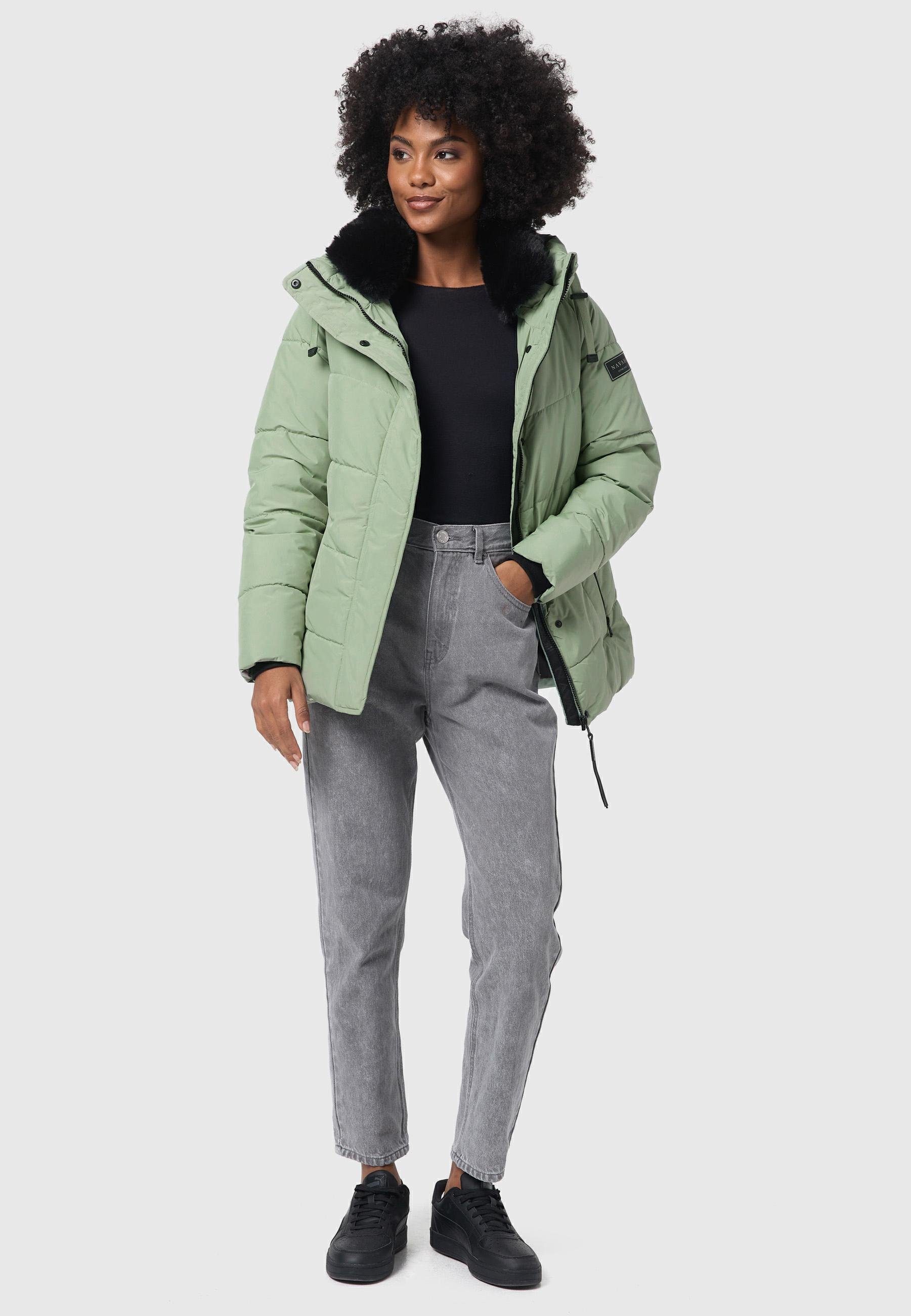 Navahoo Steppjacke Sag ja XIV Warme gesteppte Winterjacke mit Kapuze