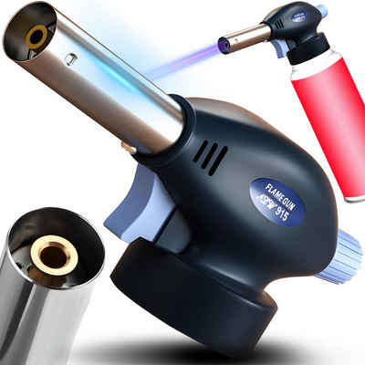 Retoo Flambierbrenner Flambierer Flambierbrenner Flambiergerät Creme Brulee Küchenbrenner, (Set, Gasbrenner), Es ist einfach zu bedienen, Es hat eine breite Palette von Anwendungen