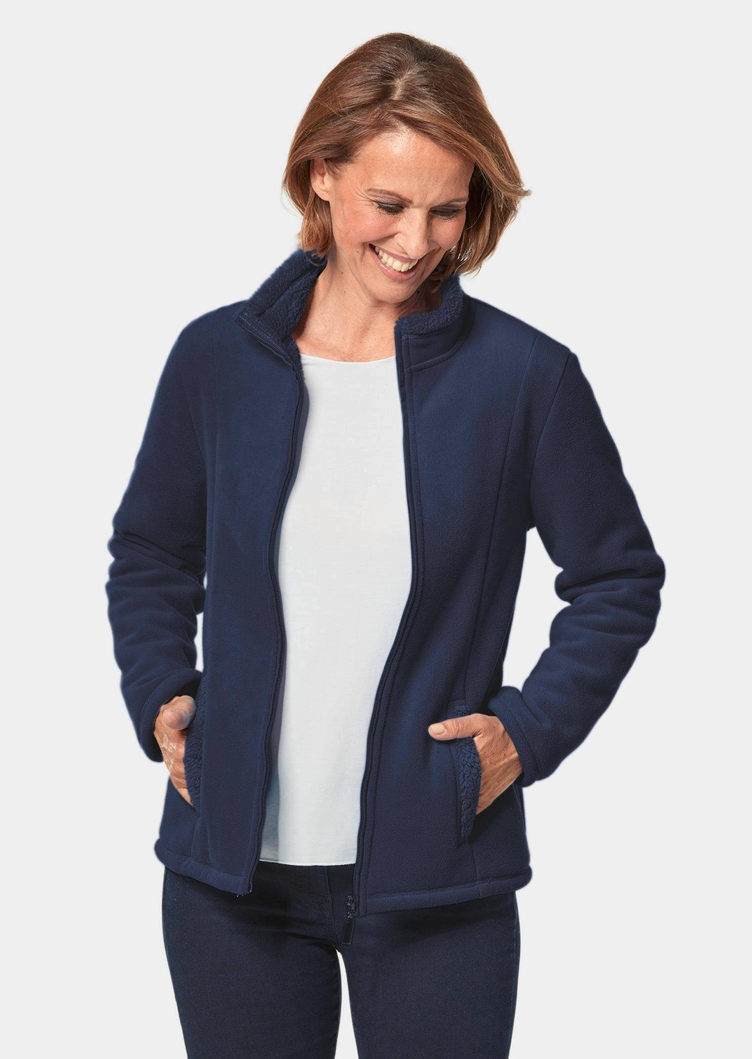 GOLDNER Fleecejacke Kurzgröße: Kuschelweiche Fleece-Jacke Innen günstig online kaufen