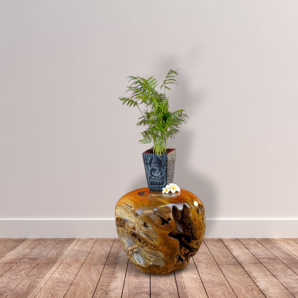 Kinaree Beistelltisch Holz Beistelltisch Wurzelholz Kugel günstig online kaufen