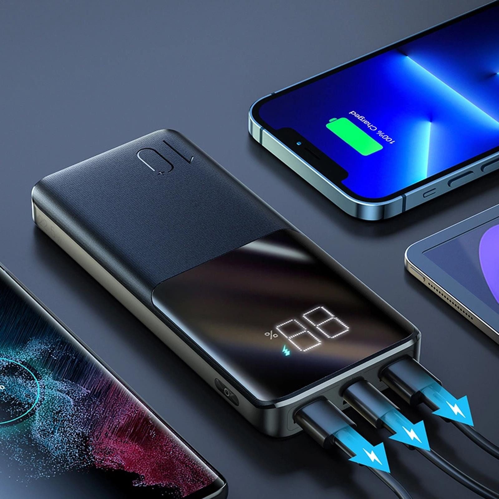 JOYROOM JR-QP191 Powerbank mit Schnelladung 10000 mAh (5 V), PD 3.0 QC 3.0 Huawei FCP Samsung AFC SCP u. PE Quick Charge Protokolle