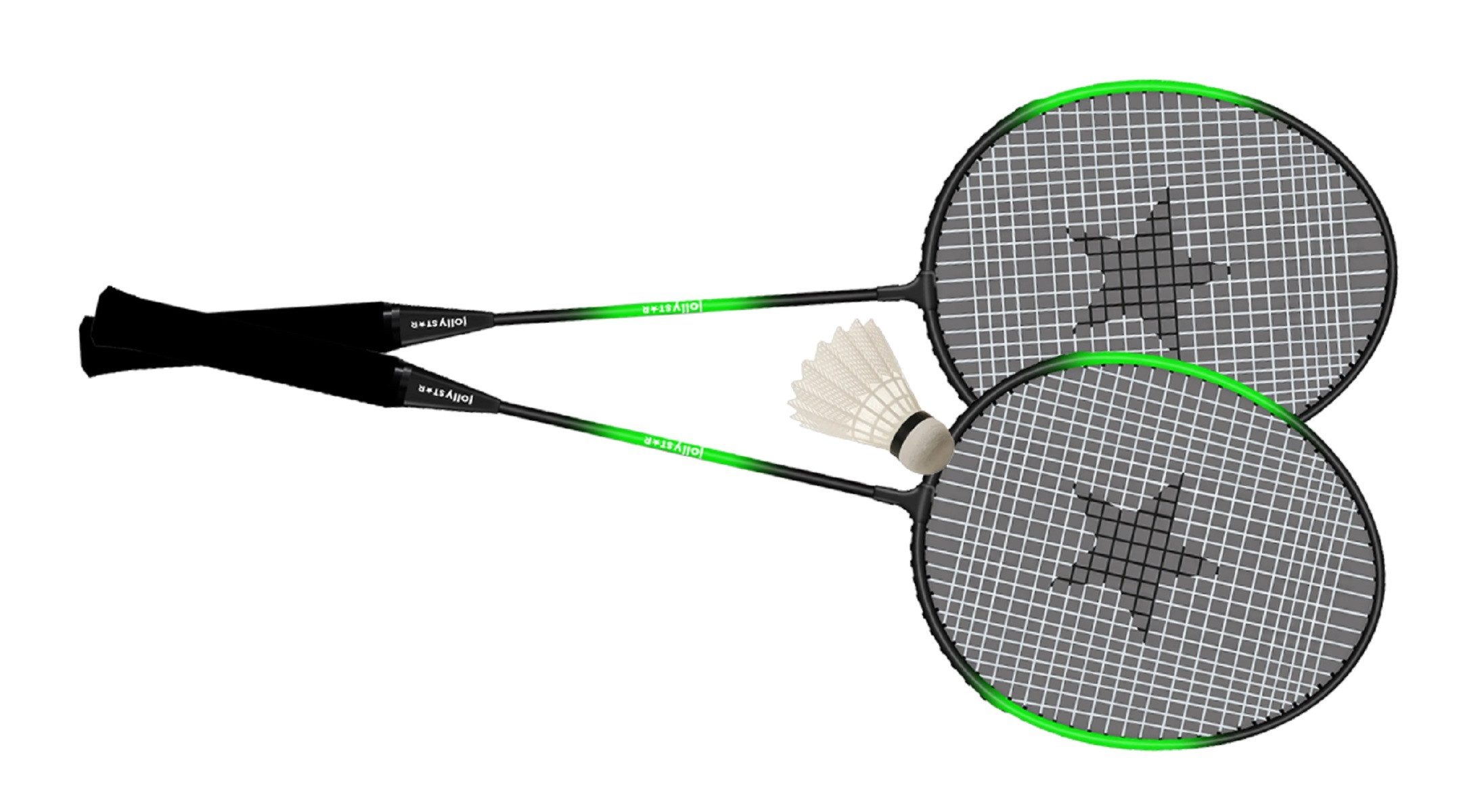 Badmintonschläger Badminton Set – 2 Schläger + 1 Federball inkl. Tragetasche
