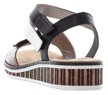 Rieker Riemchensandale, Sommerschuh, Sandalette, Keilabsatz, im modernen Look