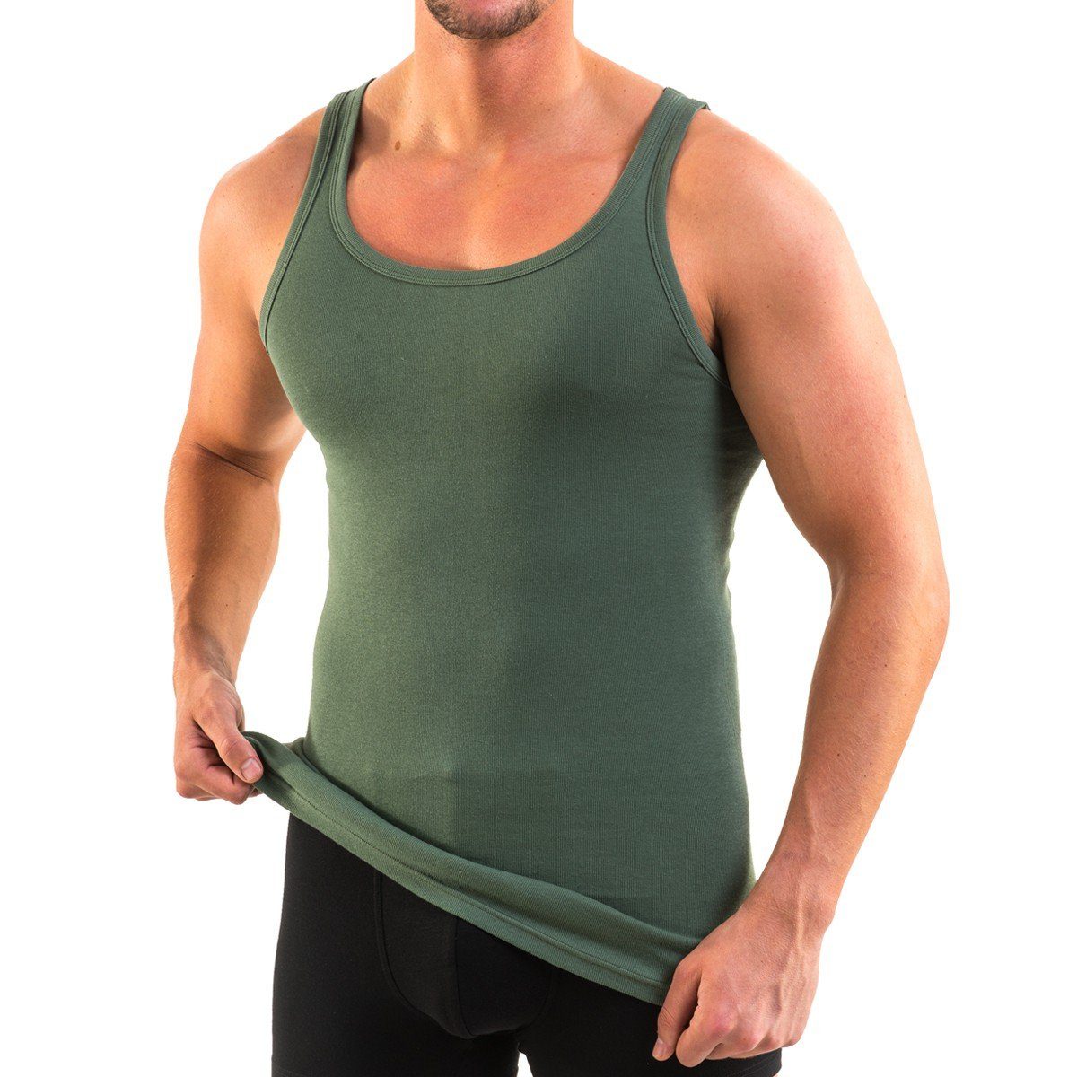 HERMKO Unterhemd 3000 4er Pack Herren Tank Top (Weitere Farben) Bio-Baumwol günstig online kaufen