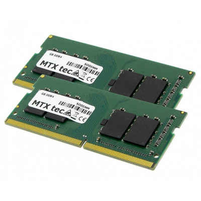 MTXtec 16GB Kit 2x 8GB SODIMM DDR4 PC4-19200 2400MHz 260pin Laptop-Arbeitsspeicher