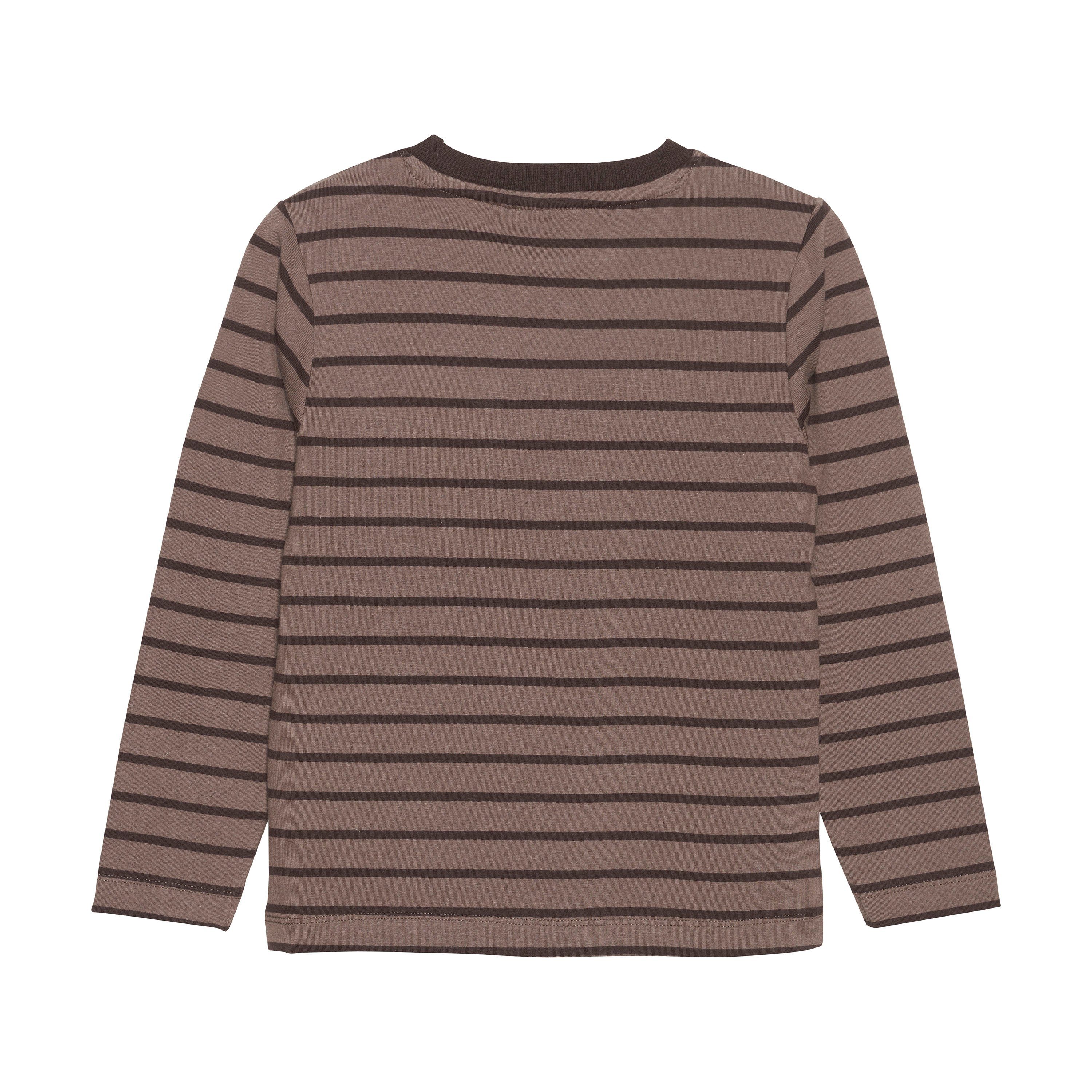 230341 Chip Stripe - ENT-Shirt Langarmshirt FANT Chocolate LS Langarmshirt EN (2502) mit Streifen