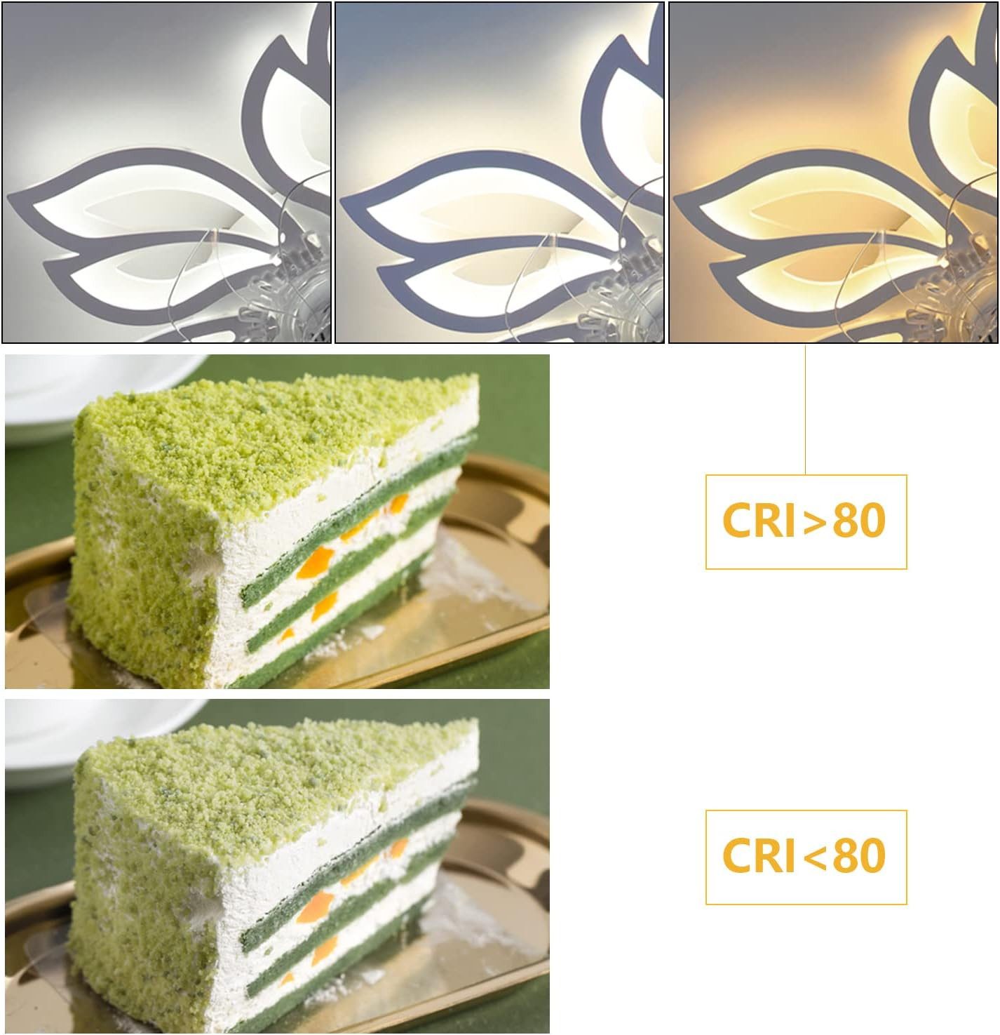 ZMH Deckenventilator mit Licht Dimmbar Mit günstig online kaufen