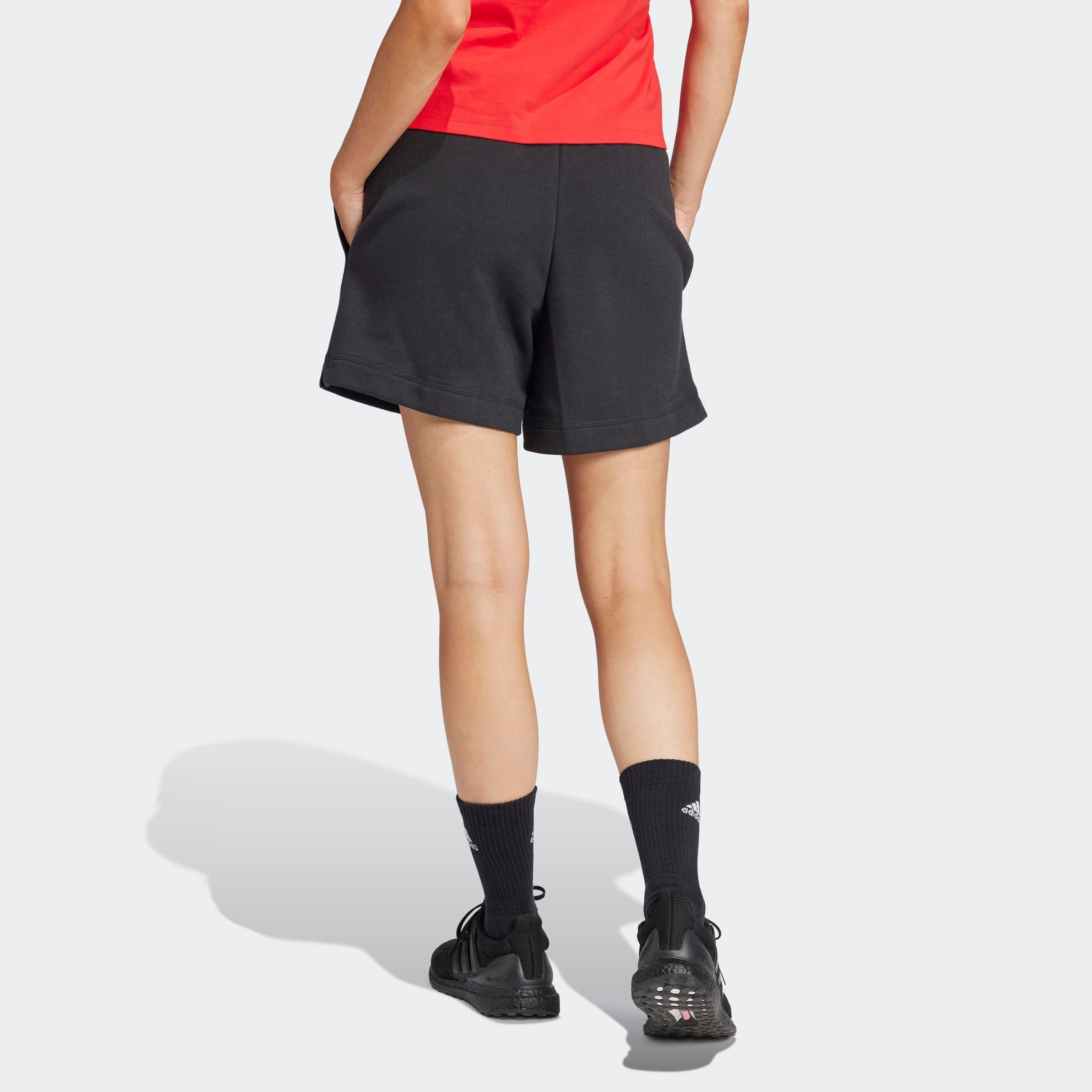 adidas Sportswear Shorts W LIN FT SHO (1-tlg) Mitelhoher Bund mit Kordelzug günstig online kaufen