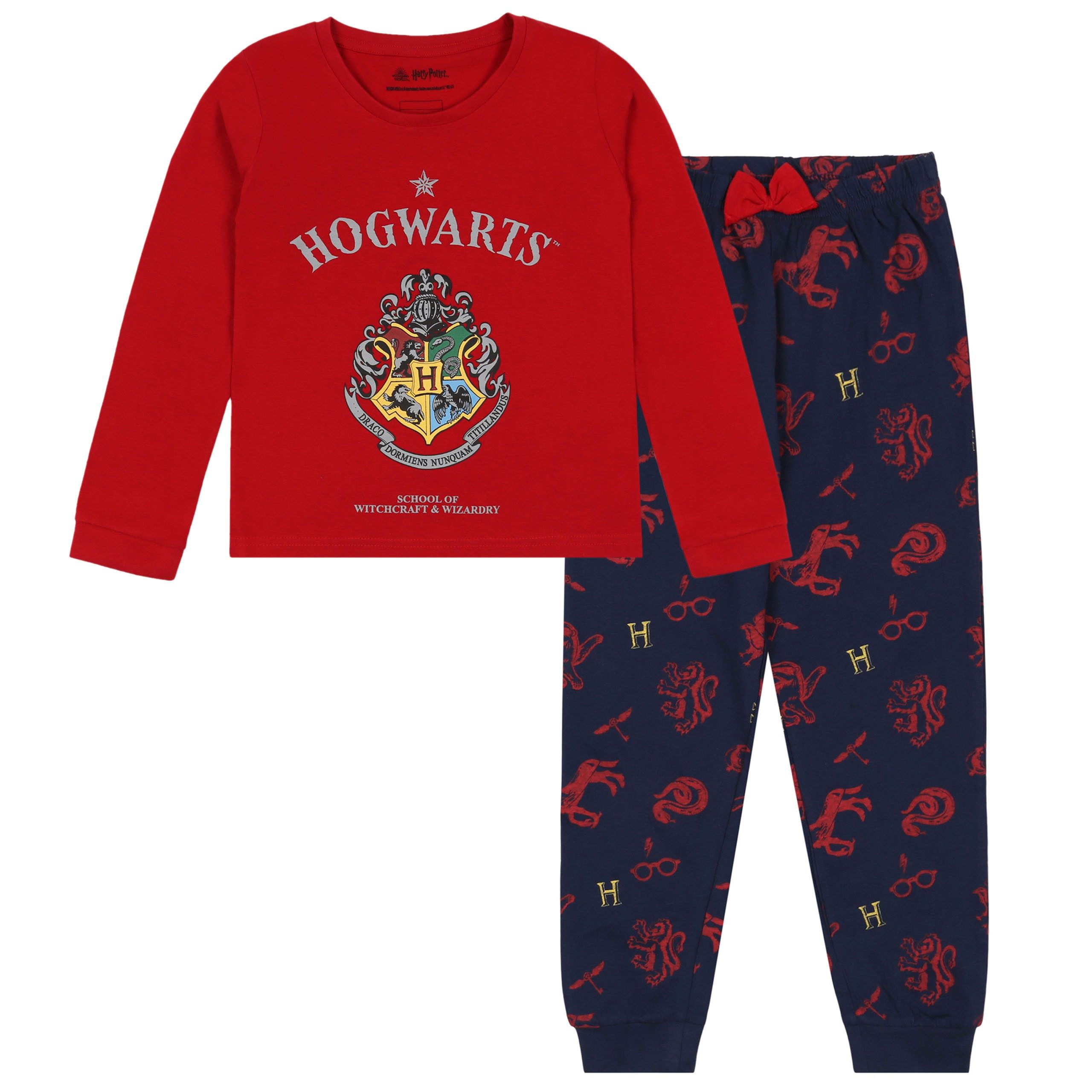 Sarcia.eu Pyjama Harry Potter Mädchenpyjama mit langer Hose, langen Ärmeln 6 Jahre