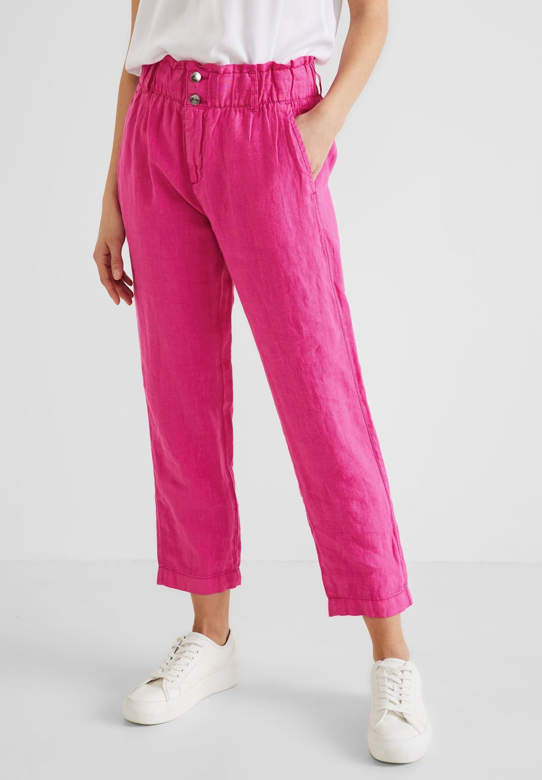 pink STREET Leinenhose oasis Loose Stoffhose ONE Fit