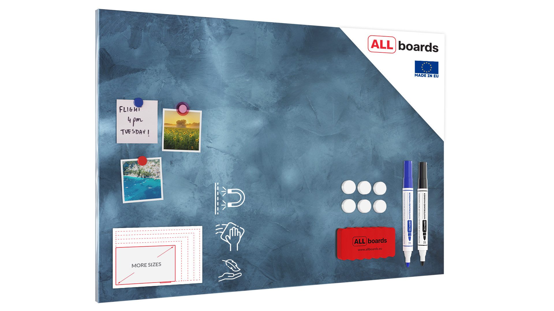 ALLboards Tafel Metallische Magnettafel, MetalBoard, CLOUDY SKY günstig online kaufen