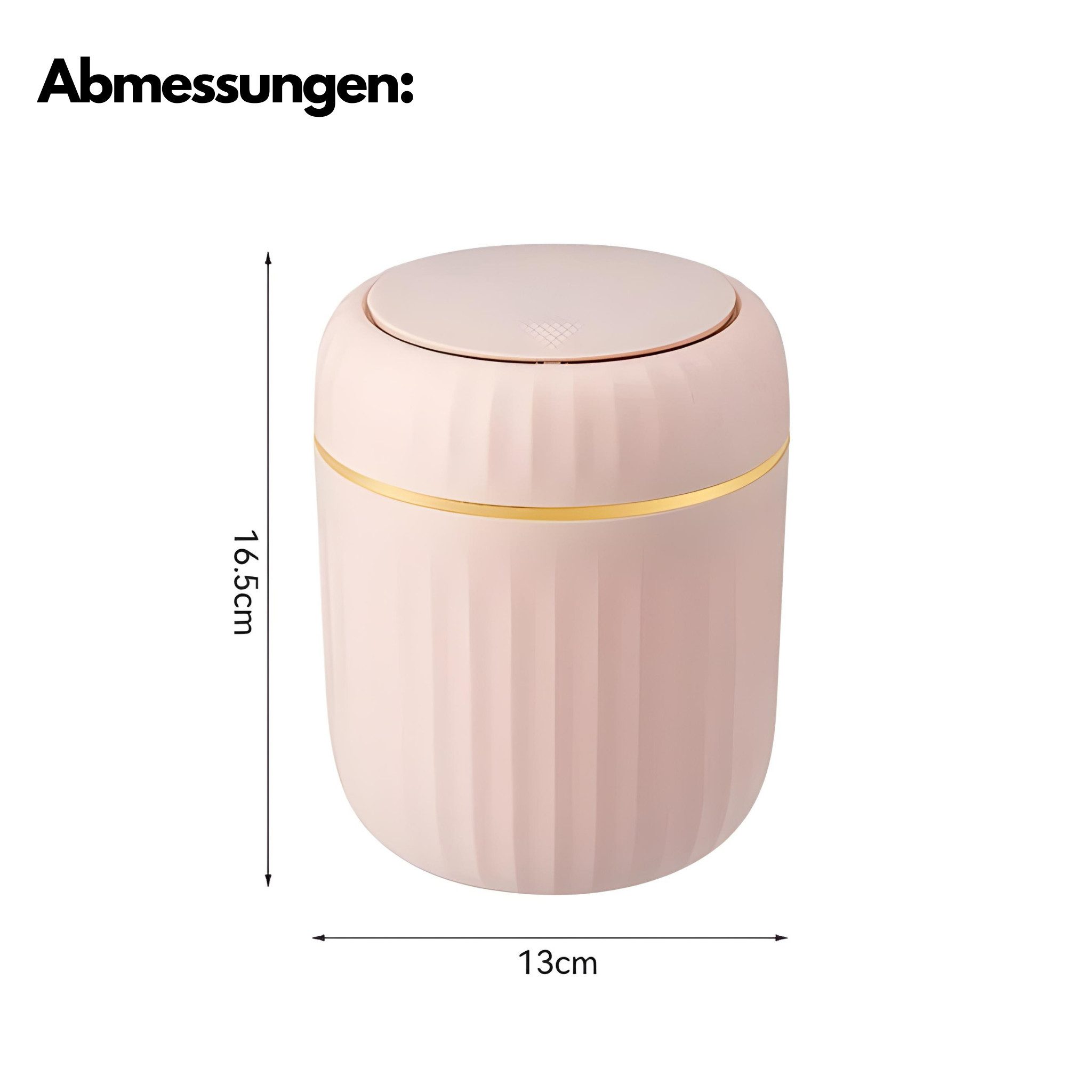 Norvéa Home Mülleimer Tischmülleimer, Tisch Papierkorb, Mini Abfallbehälter, Mini Mülleimer mit abnehmbarem Deckel, verschließt Gerüche im Inneren