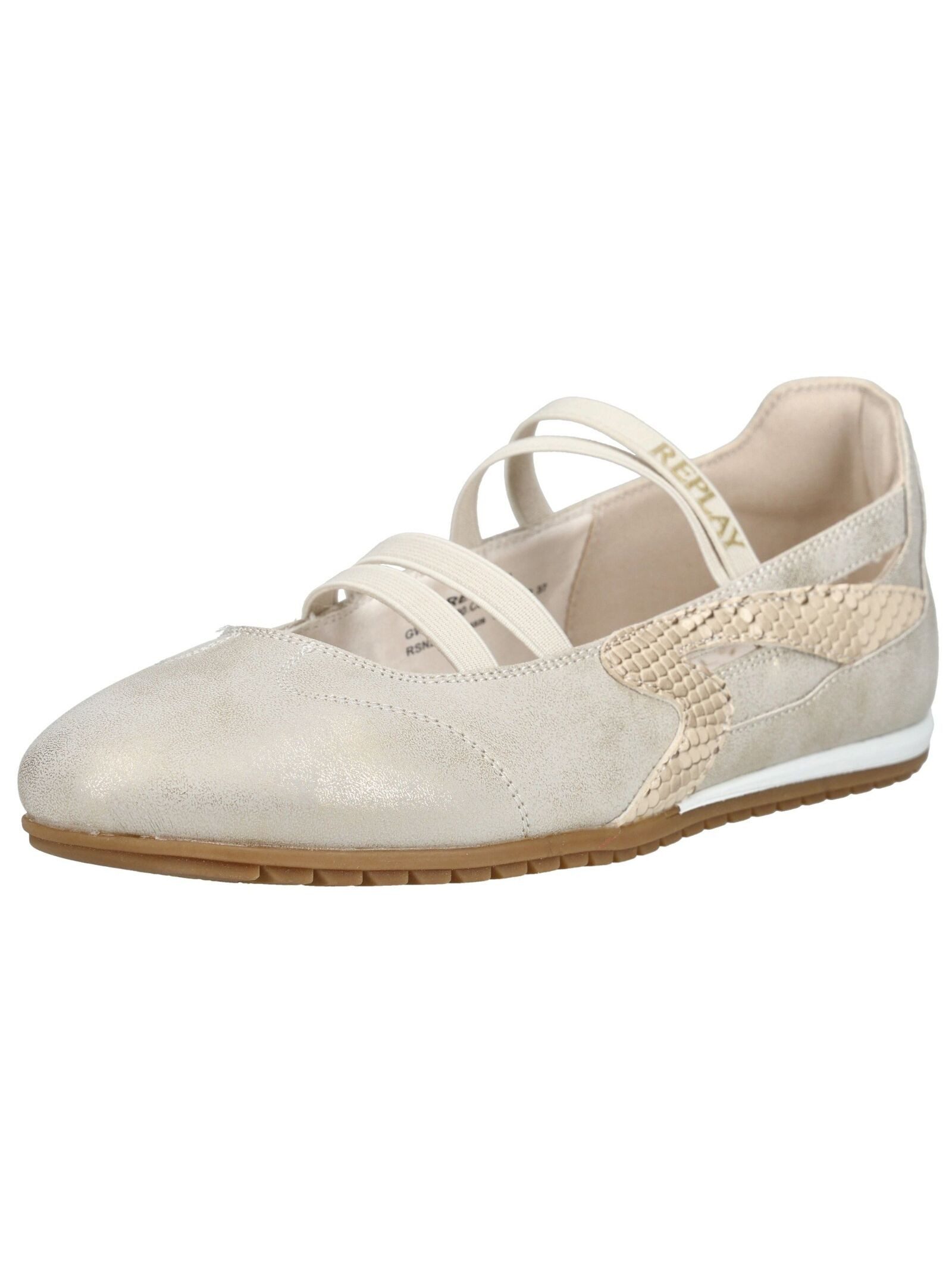 Replay Replay Ballerinas Lederimitat Riemchenballerina