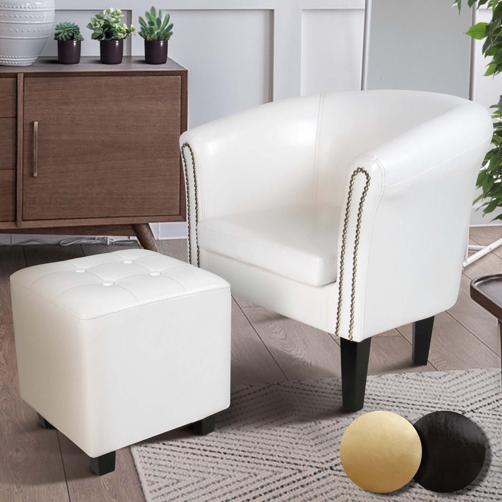 MIADOMODO Chesterfield-Sessel Chesterfield Sessel Hocker Loungesessel günstig online kaufen
