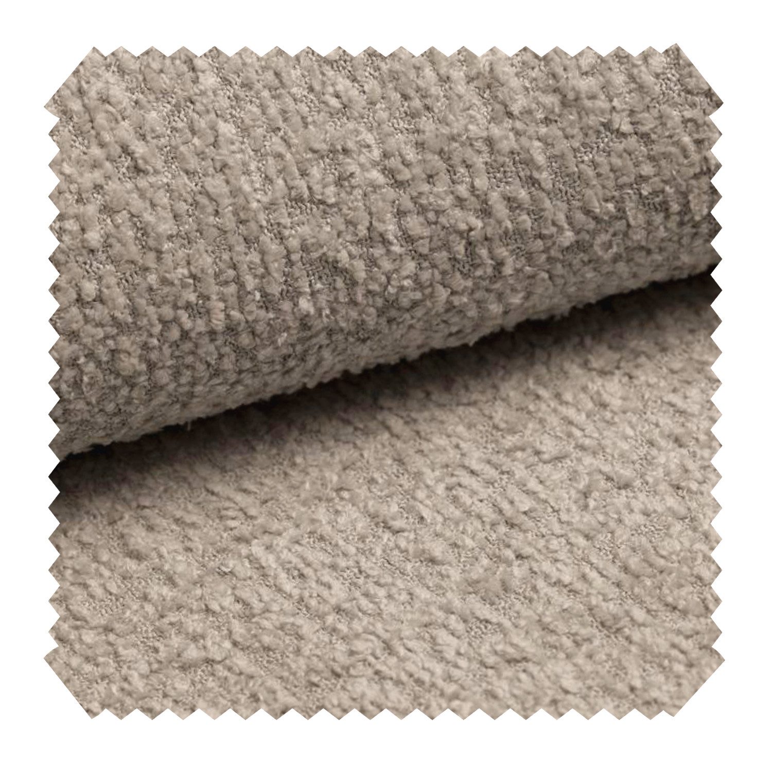 novely® Stoff ABEL - Recycelter Bouclé-Polsterstoff - Schwer Entzündbarer Möbelstoff, 90% Recyceltes Polyester, Schwer Entzündbar, Meterware, 1lfm