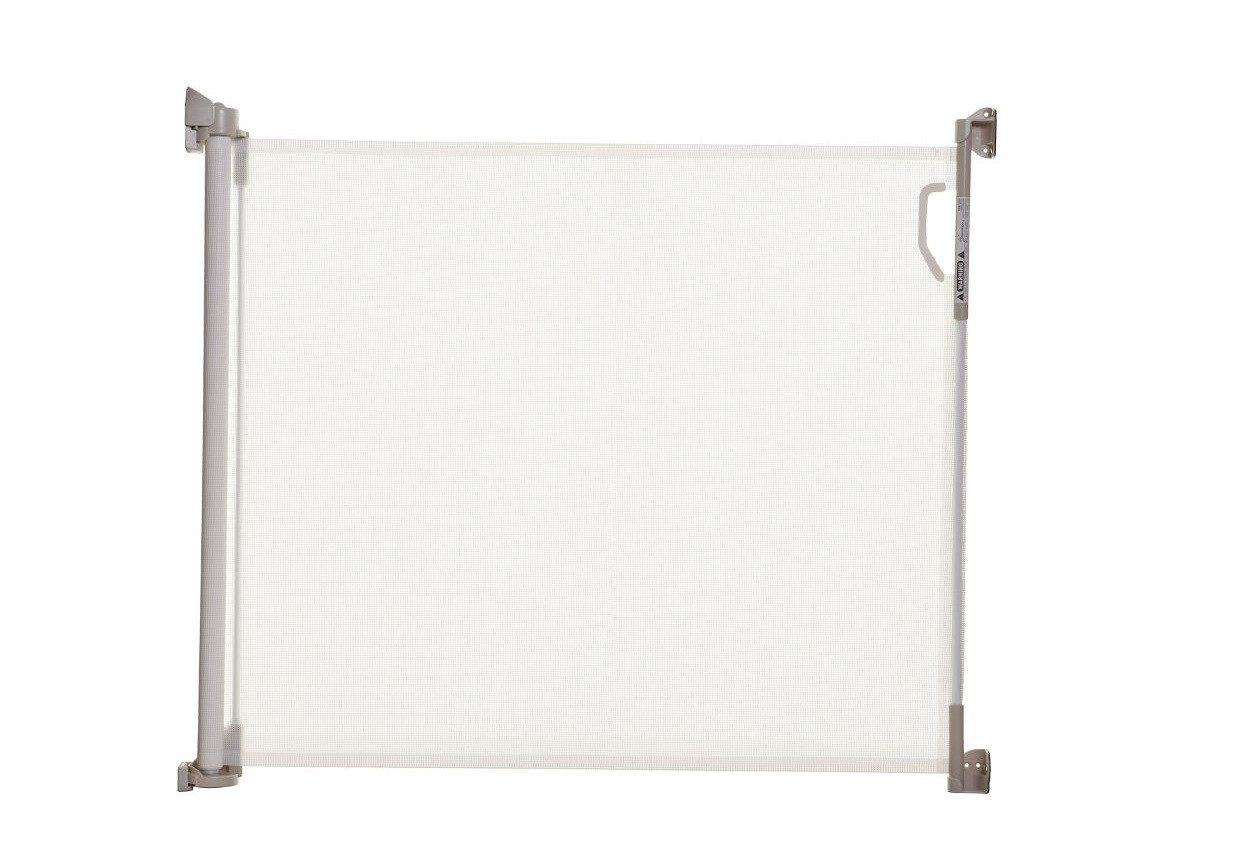 Dreambaby Türschutzgitter Tür- und Treppenschutzgitter einziehbar, schnell versetzbar, B:140 cm, Treppen- als auch Türschutzgitter, Click-on-off Funktion, bis 140 cm