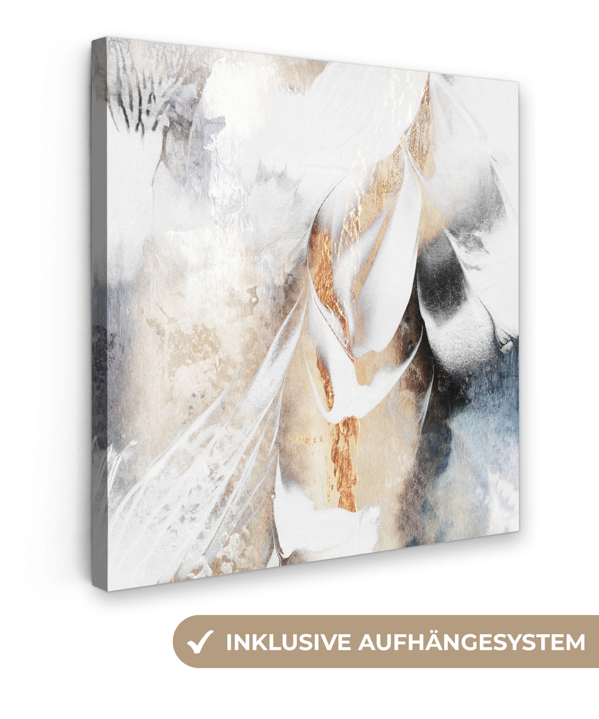 Leinwandbild Abstrakt - Gold - Design - Luxe