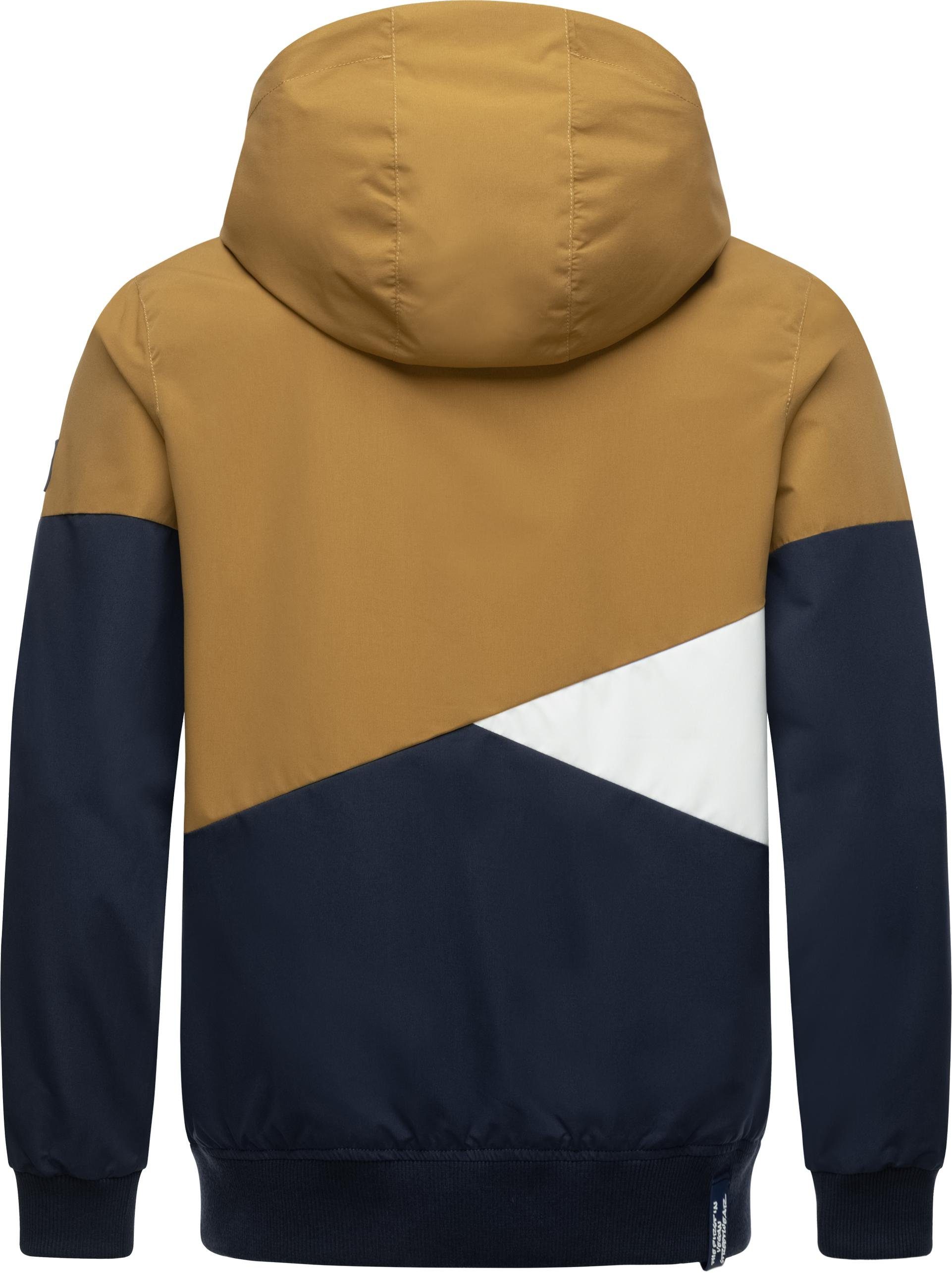 Ragwear Outdoorjacke Renad Ultraleichte wasserdichte Herren Übergangsjacke mit Kapuze