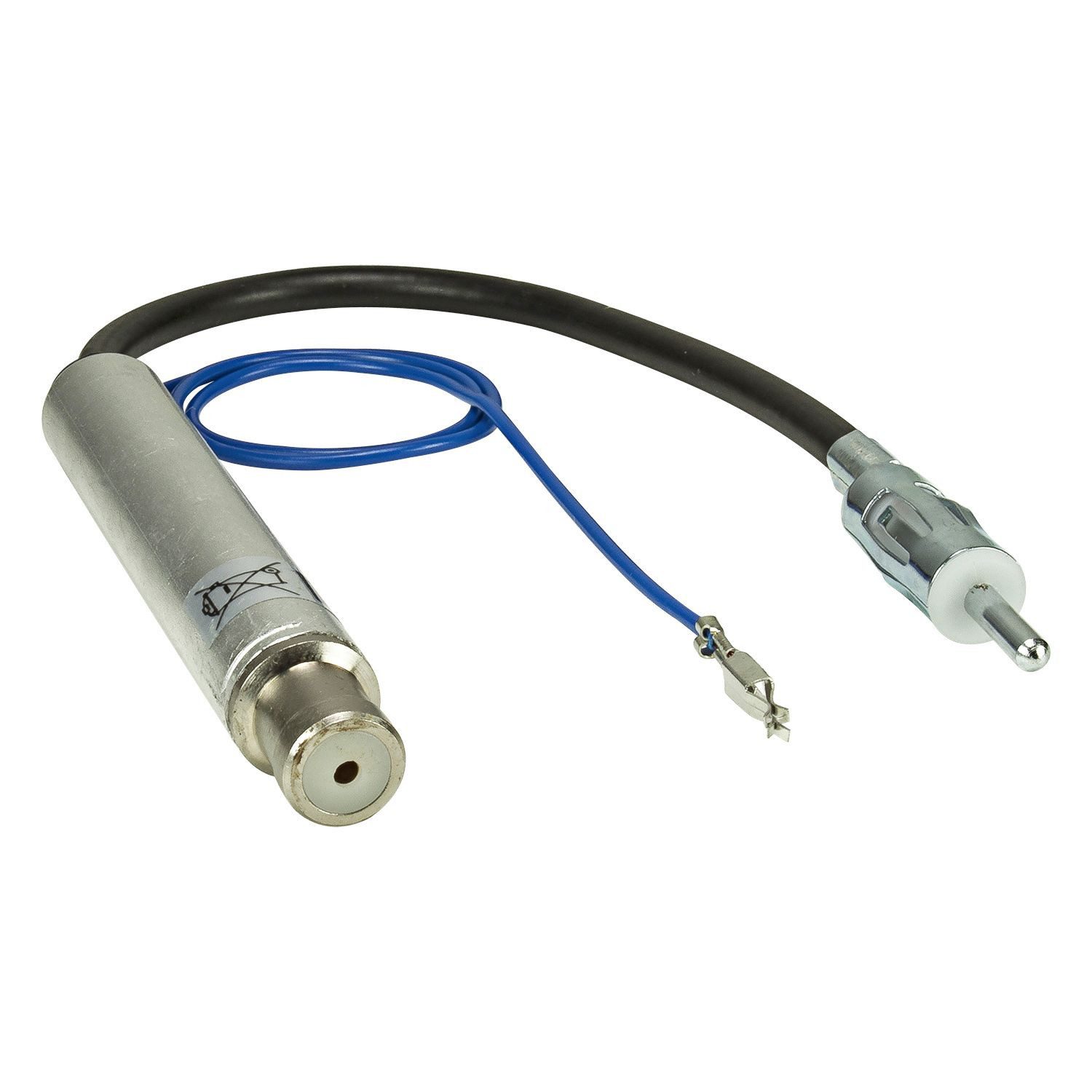 tomzz Audio Antennenadapter mit Phantomeinspeisung passt für Audi Seat Skoda VW bi KFZ Adapter