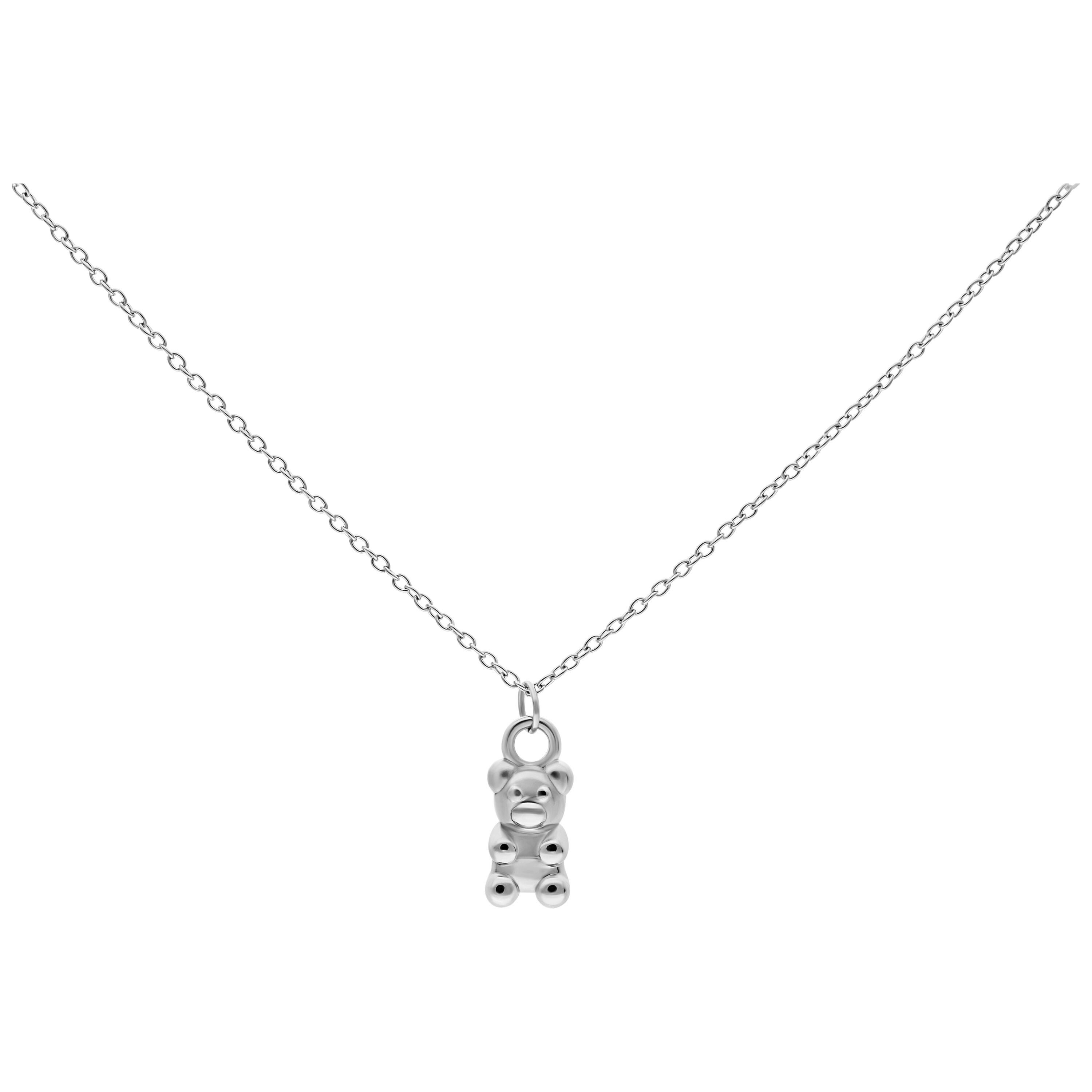 Wildcat Kette mit Anhänger Little Gummi Bear Kette - Silber, Chirurgenstahl 316L - wasserfest, langlebig, hautverträglich