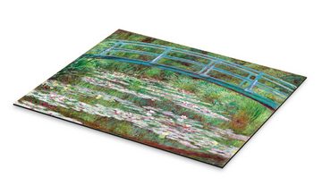 Posterlounge Alu-Dibond-Druck Claude Monet, Die japanische Brücke, 1899, Wohnzimmer Malerei