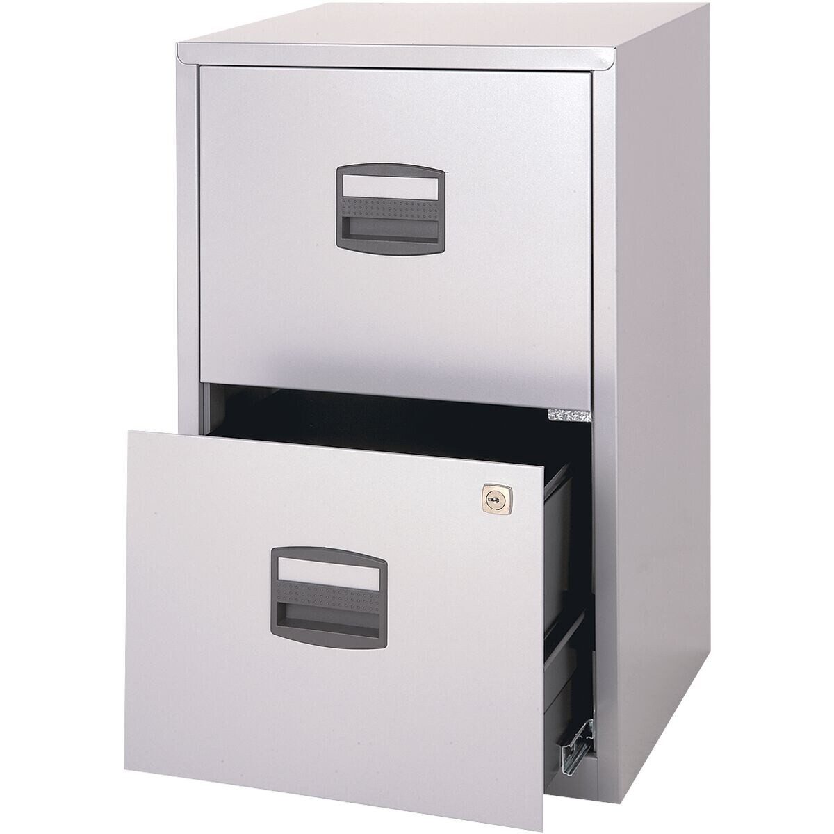 Bisley Home Hängeregisterschrank PFA aus Stahl, ohne Sockel, A4