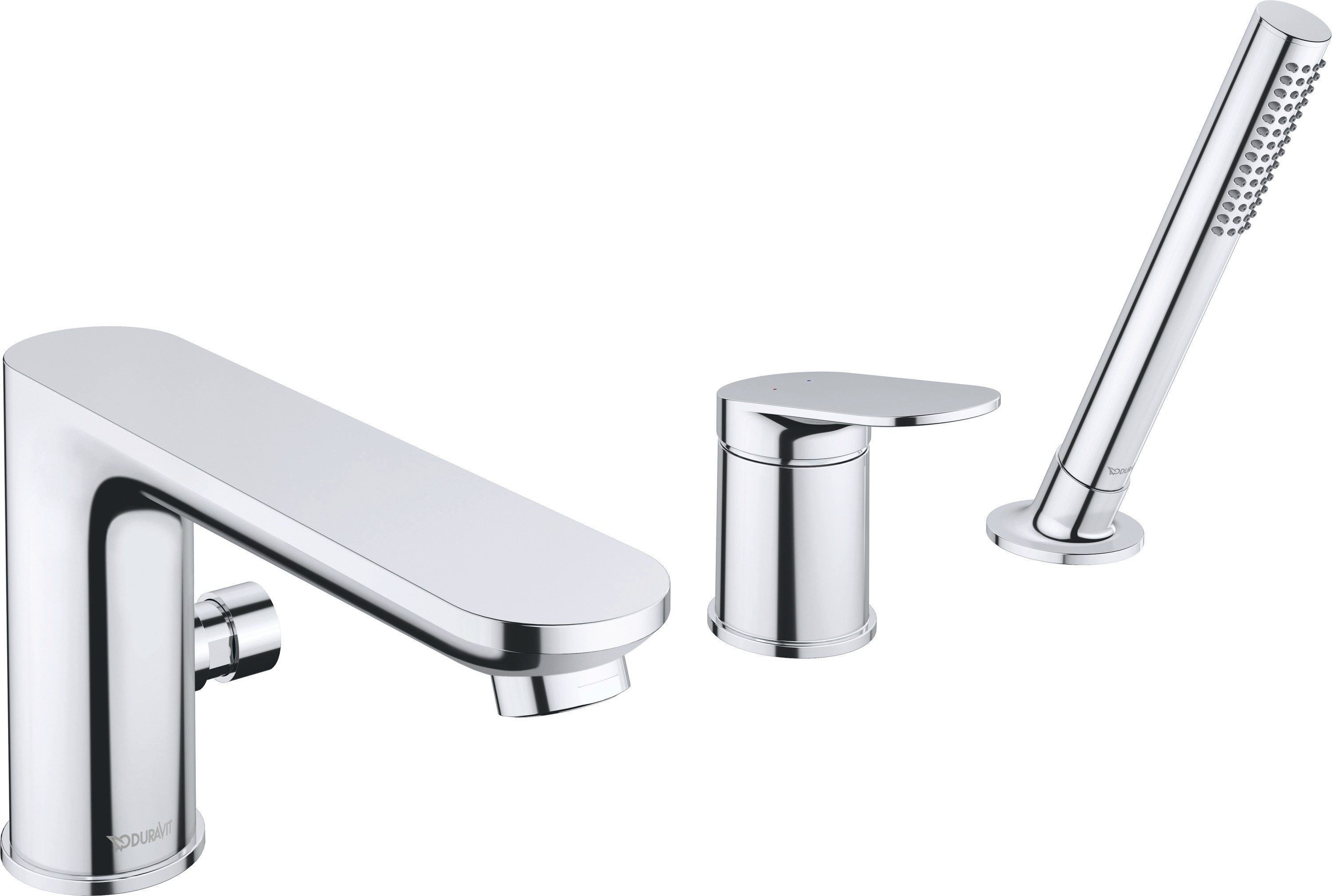 Duravit Wannenarmatur Wave Chrom 3-Loch Wanne Wannenarmatur 3-Loch Wannenrand Wave Chrom