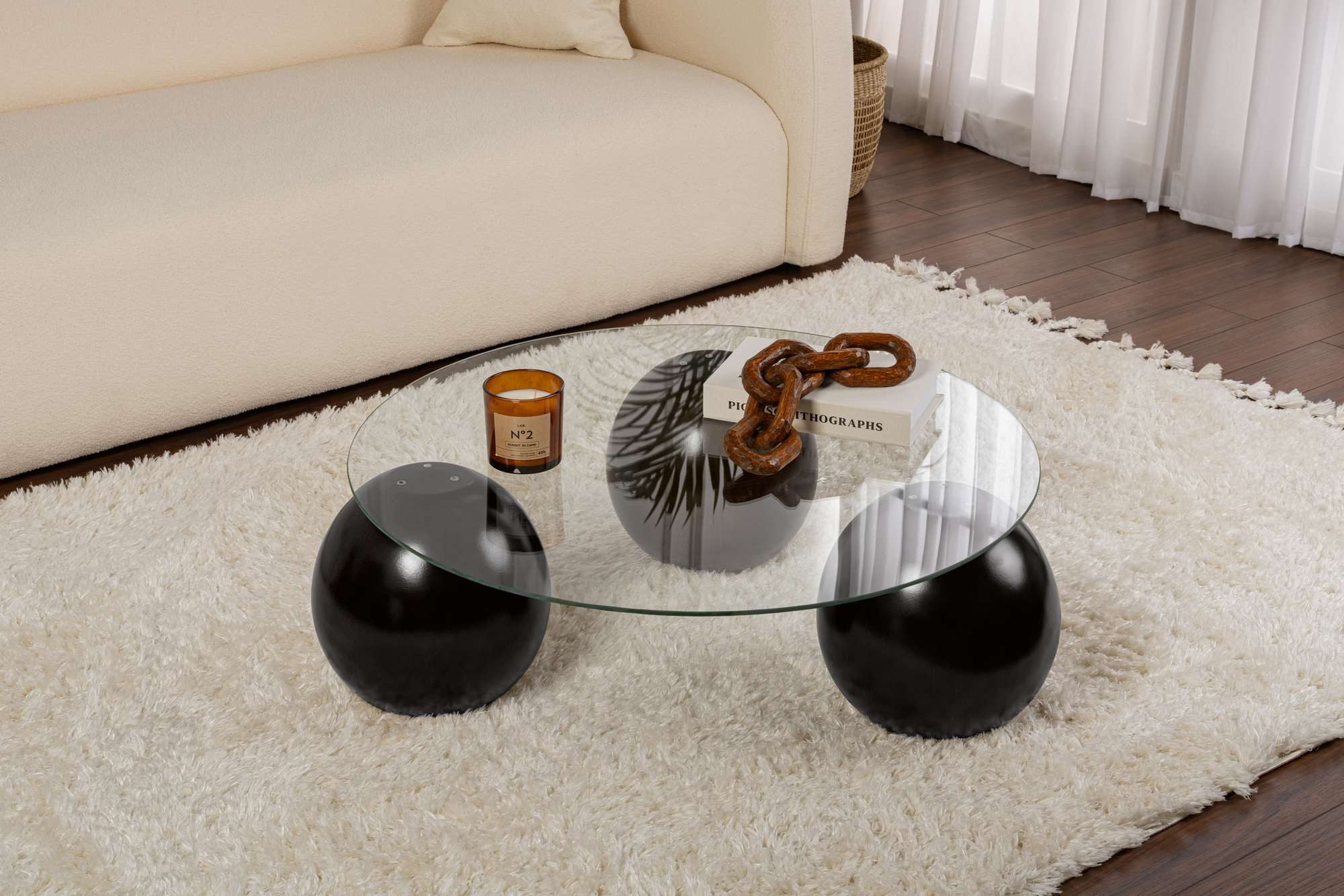 Skye Decor Couchtisch Miro, gehärtetes Glas, modernes, pflegeleicht