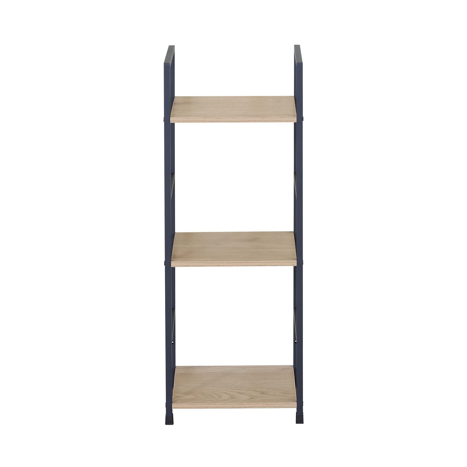 HTI-Living Standregal Elio mit 3 Ablagen, Stahlgestell, MDF-Böden in Artisaneiche, 1 Stück 1-tlg., Industrie Design mit drei praktischen Ablageflächen – Bild 4 von 5