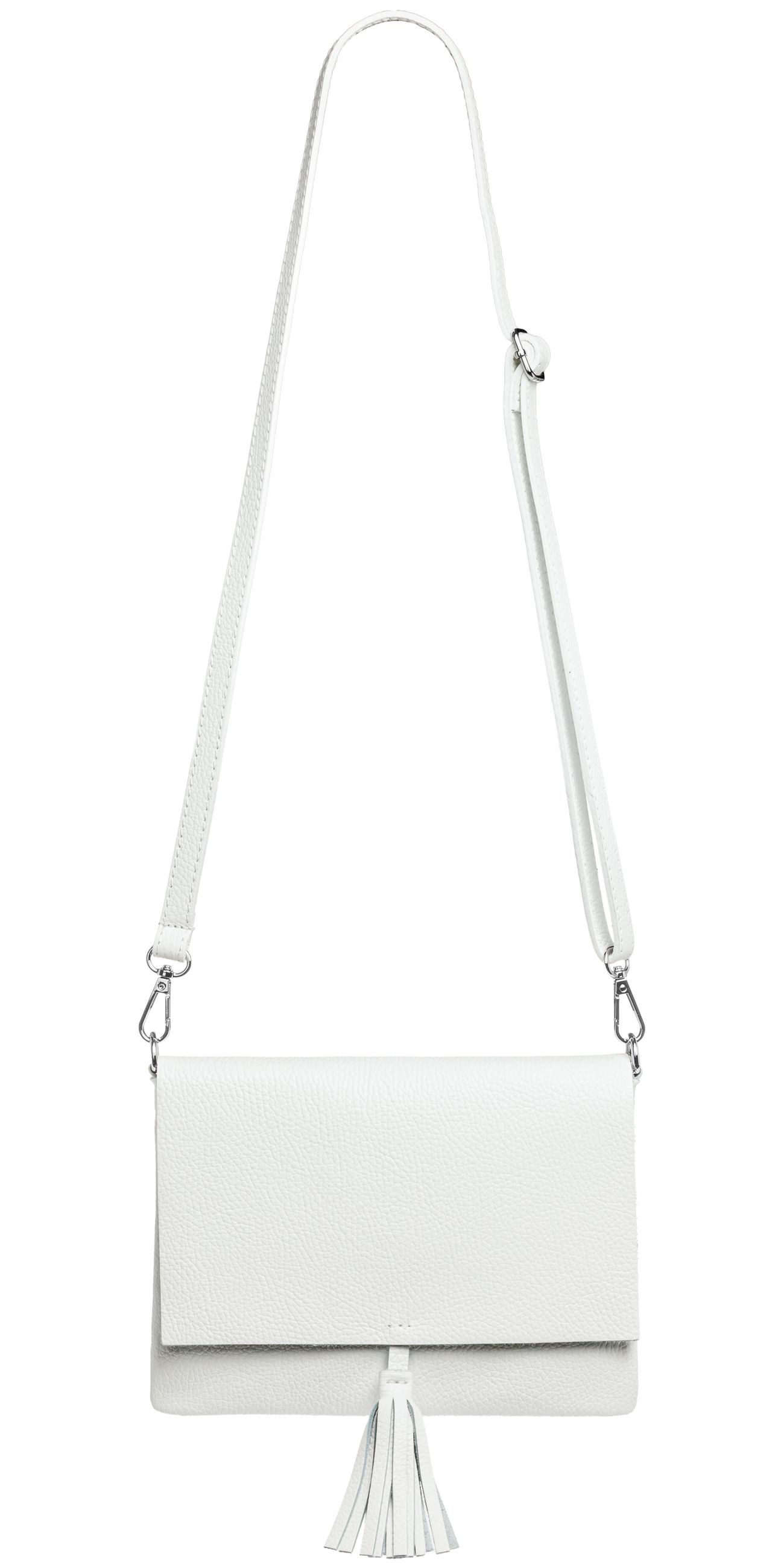 Caspar Clutch Abendtasche Damen Leder Handtasche - CLASSIC LINE - Modell No.830, leicht, elegant & unempfindlich - 100% Echtleder - Handmade in Italy