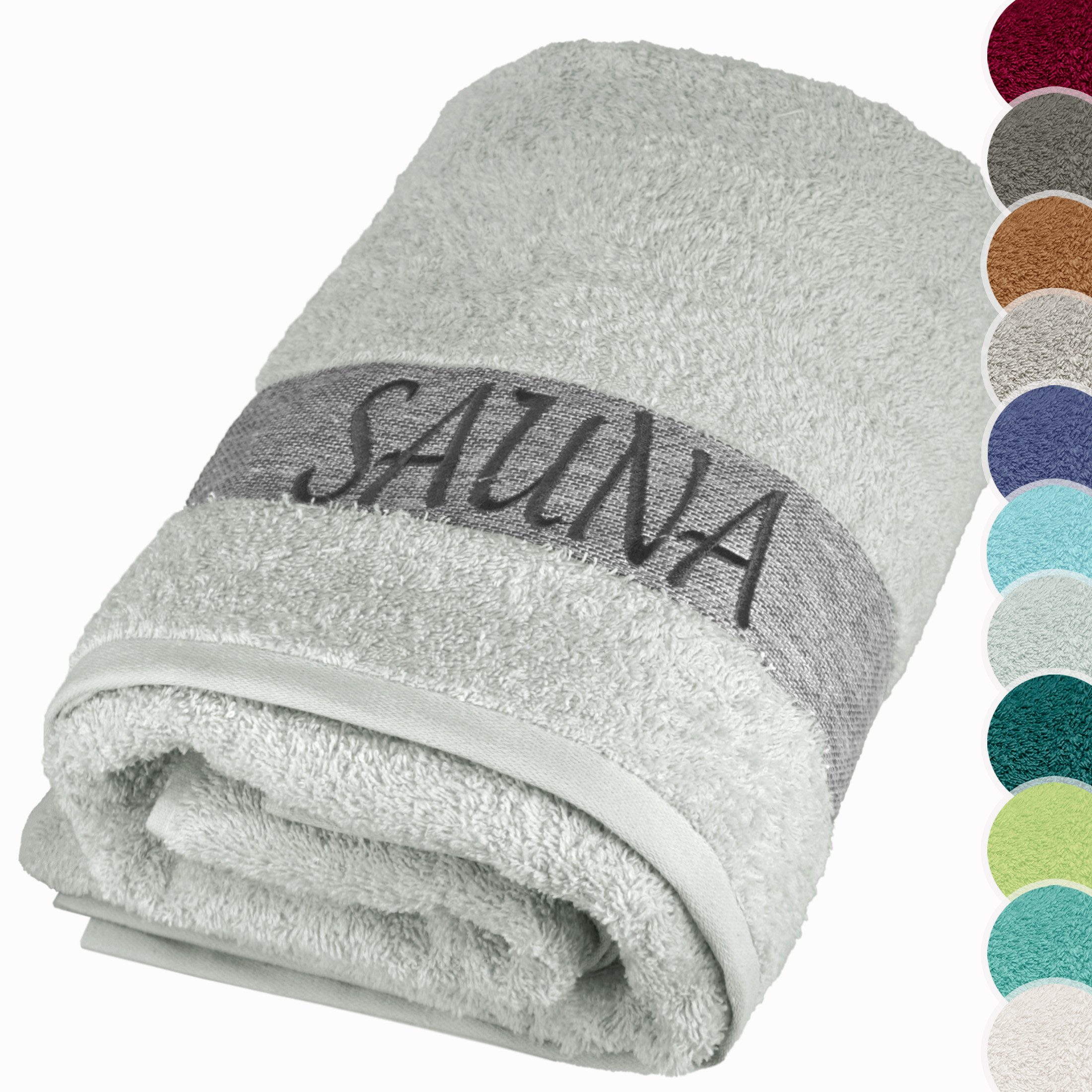 Lashuma Saunatuch XXL Handtuch Lima, (1-St), Premium Frottee Badetuch - Saunahandtuch 100x200 für Damen & Herren