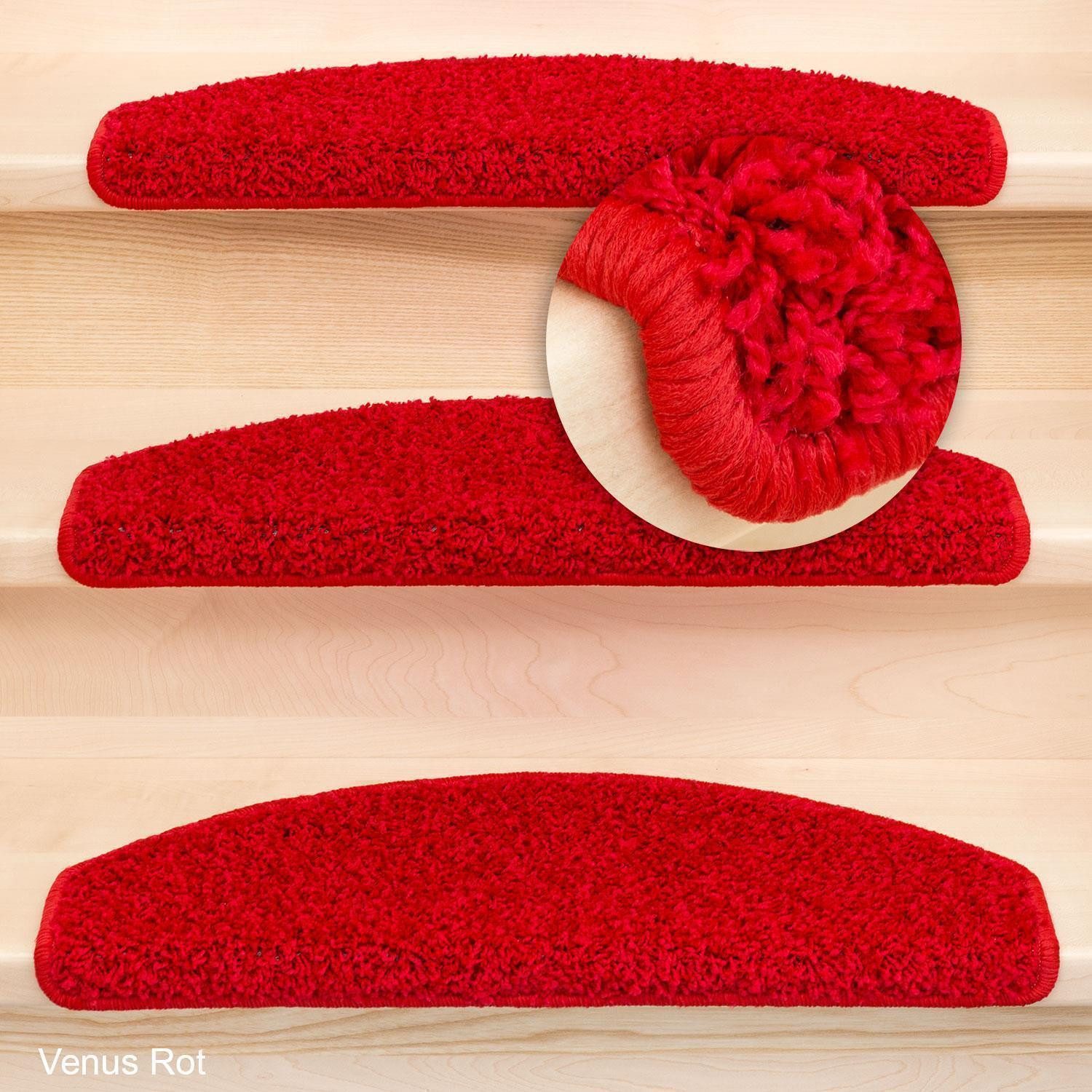 Metzker® Stufenmatte Stufenmatten Shaggy Venus Halbrund günstig online kaufen