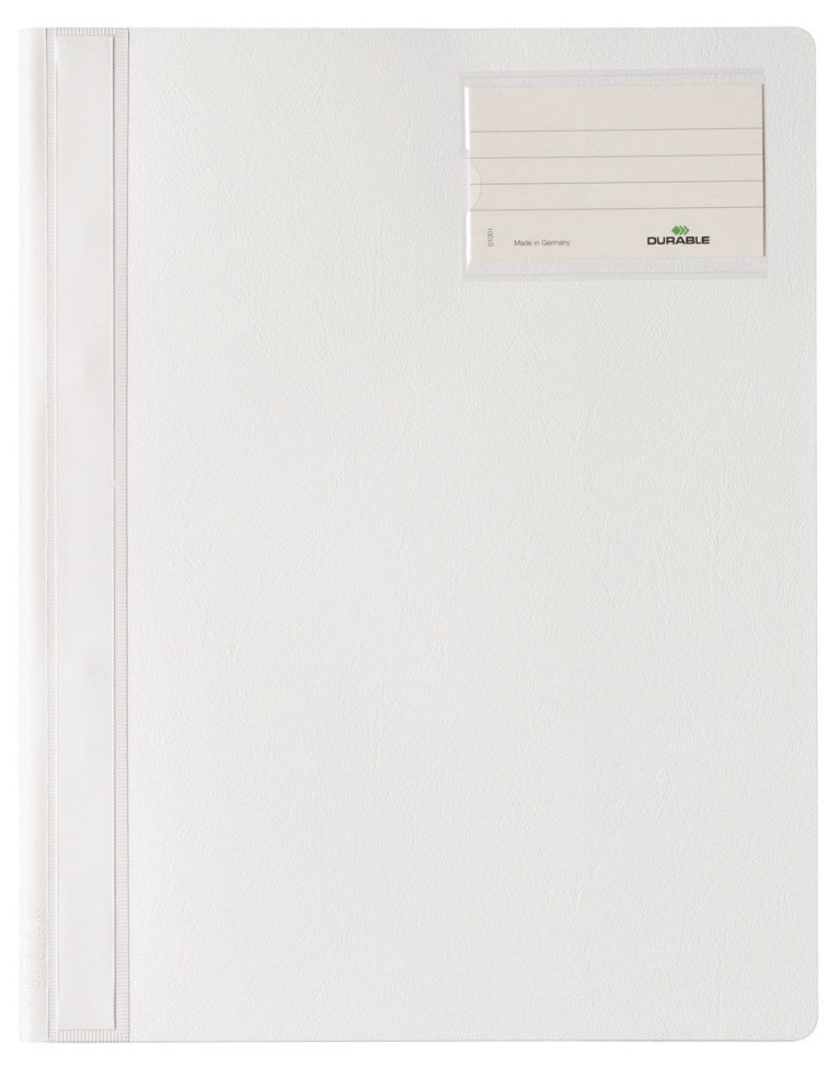 DURABLE Hefter Schnellhefter Opak A4+ Kunststoff weiß