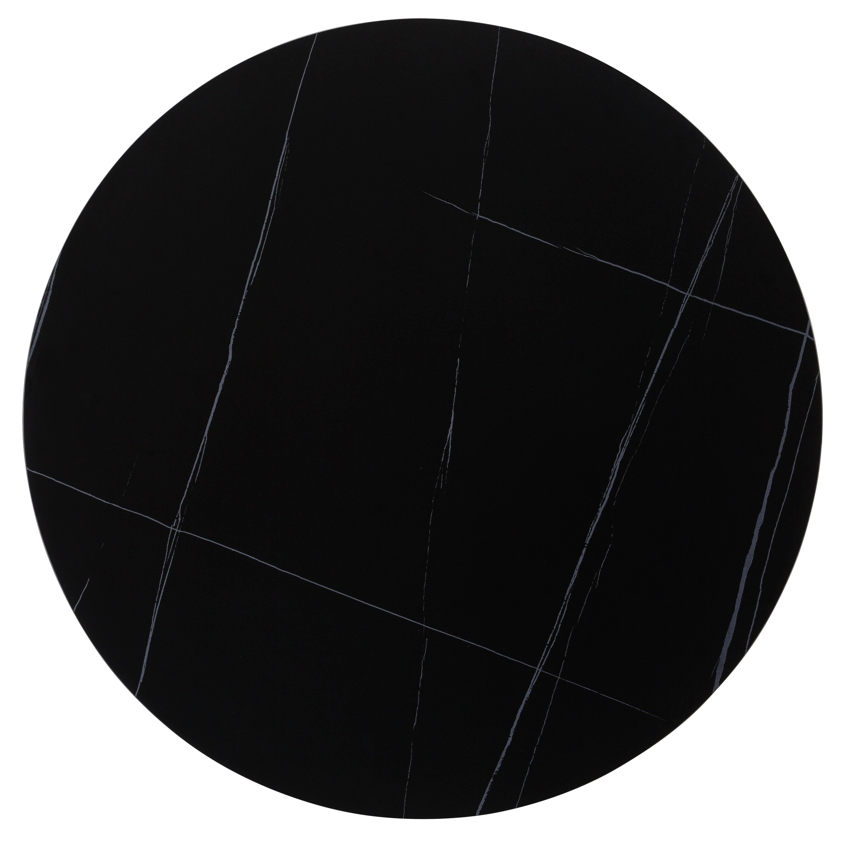 HELA Bistrotisch PAOLA Esstisch rund, 90 cm, robuste Steinplatte, verschiedene Steinfarben, Pflegeleicht