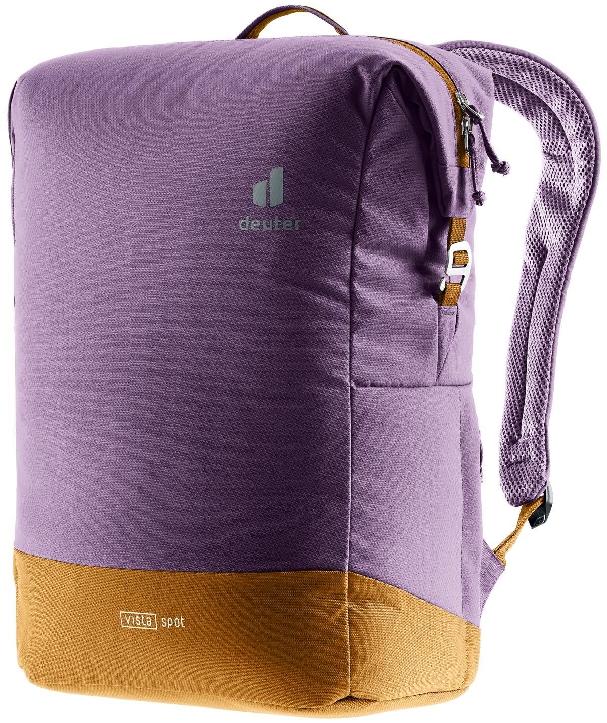 deuter Freizeitrucksack Vista Spot 18L, geräumiges Hauptfach 5616 plum-cinnamon