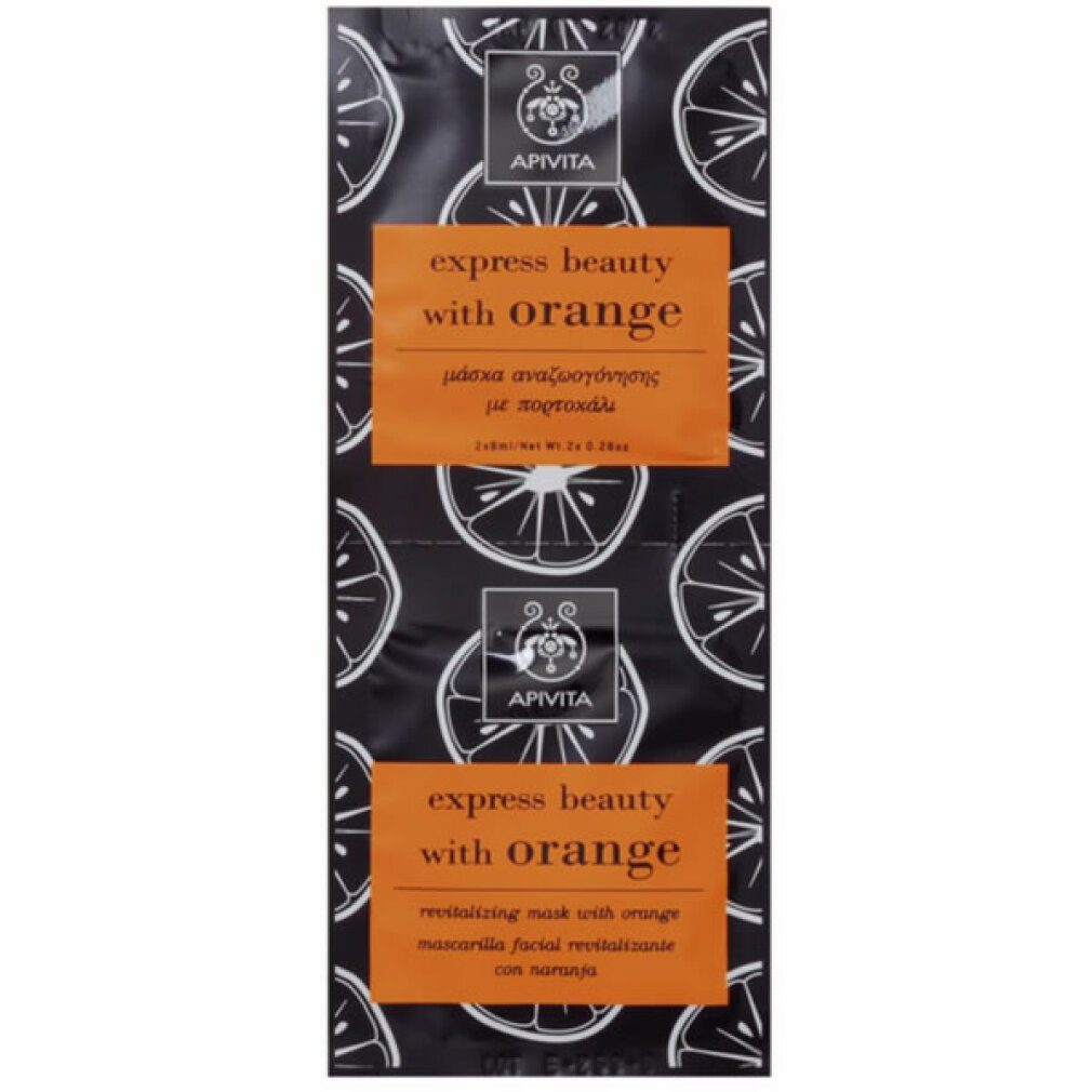 Apivita Gesichtsmaske Revitalizing Mask With Orange 2x
