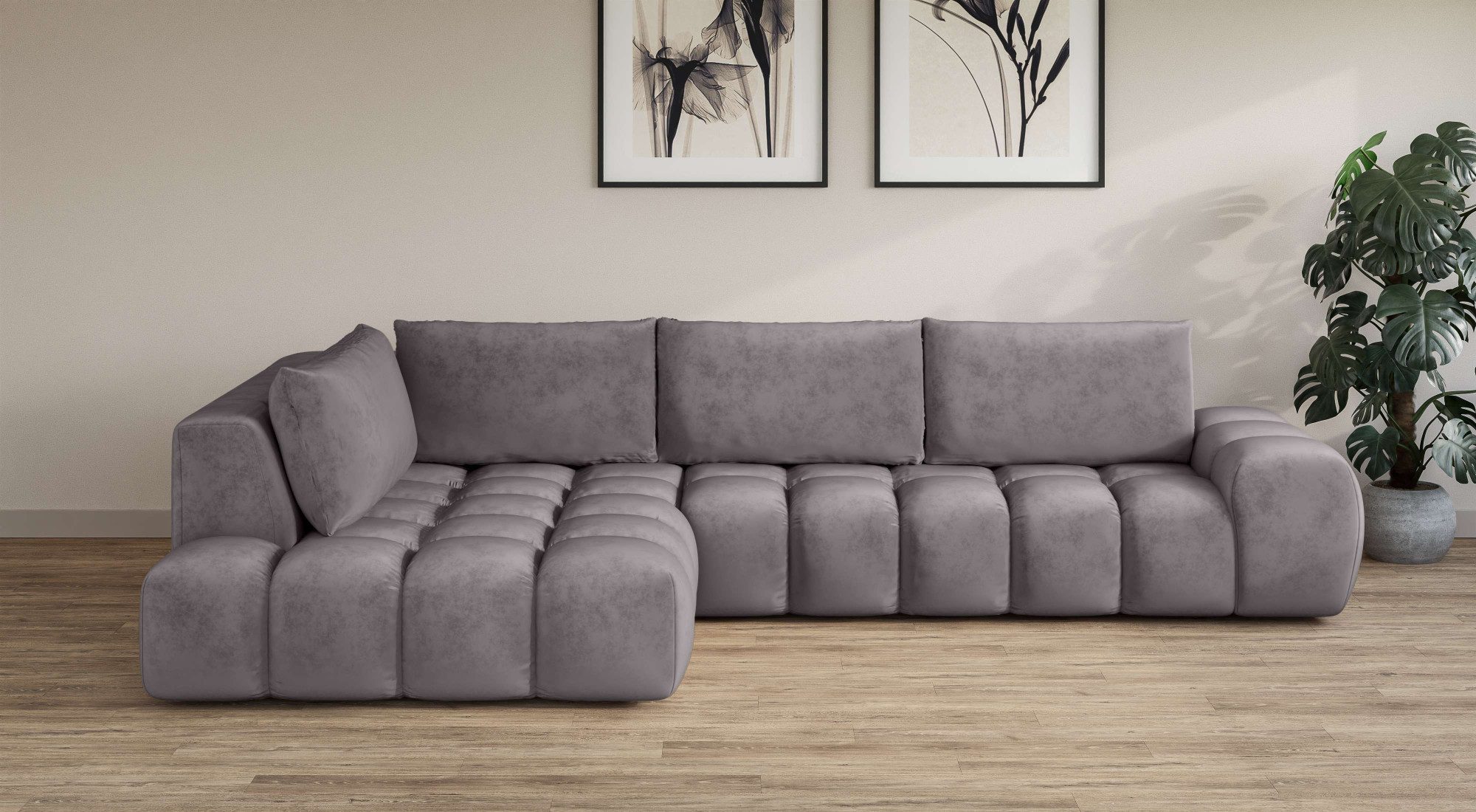 OTTO home Ecksofa "AZITA klein, L-Form, elegant und bequem Designsofa in Bu günstig online kaufen