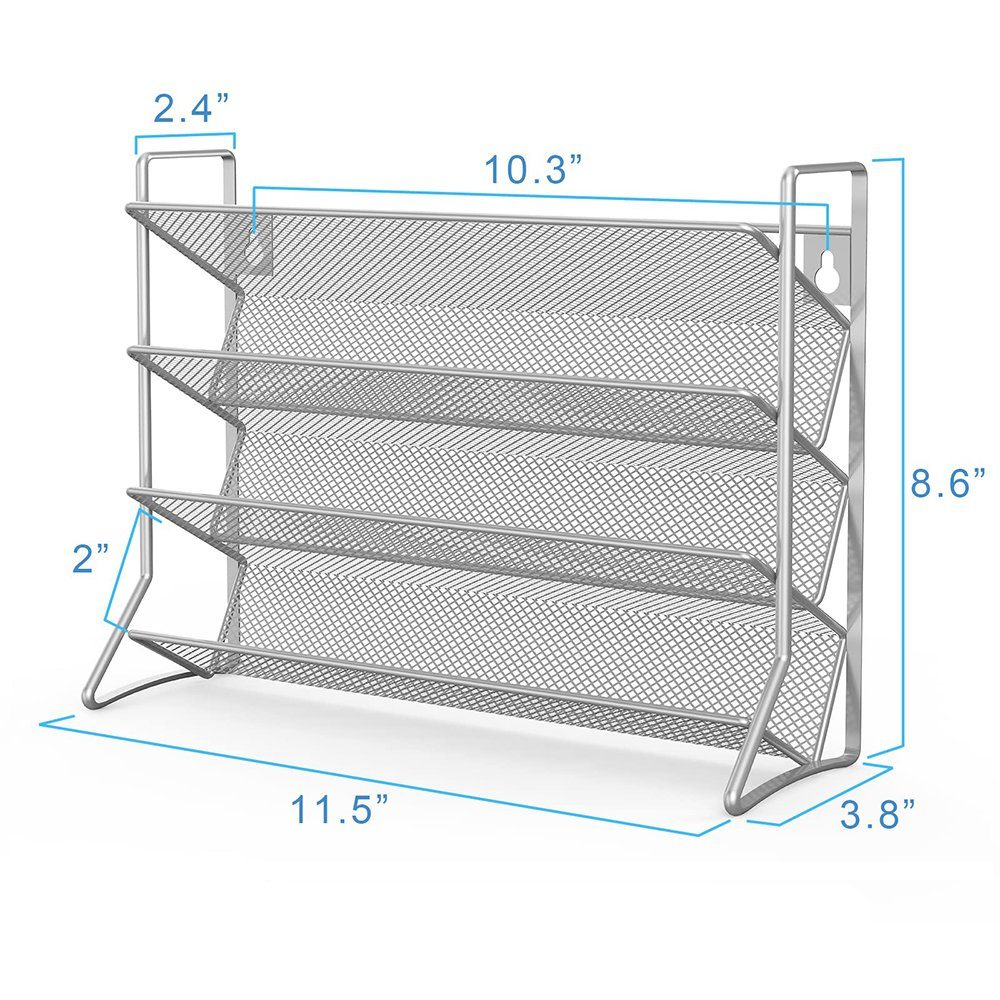 stehend, Silber Etagen Gewürzregal 4 Gewürzregal Coonoor 2-tlg