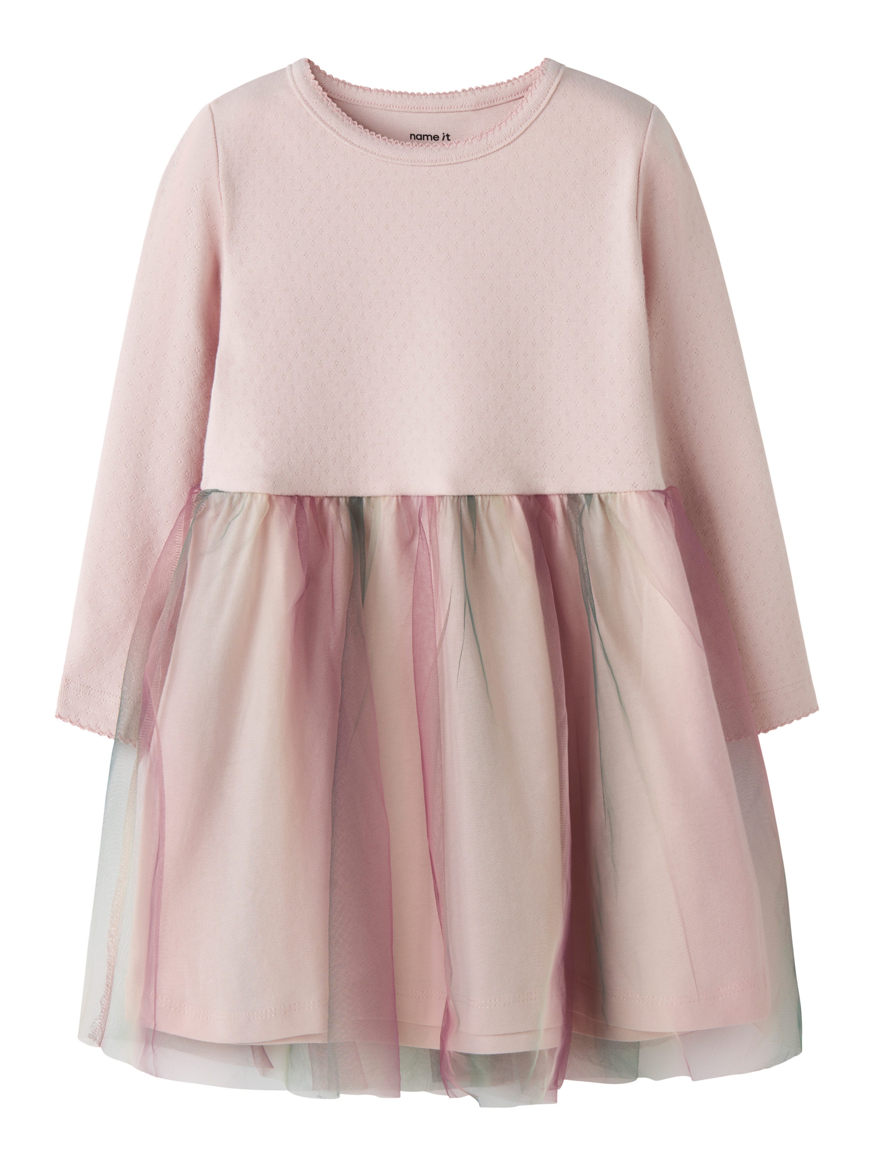 Name It Minikleid NMFLOUISA LS DRESS Baumwollmischung, regular fit